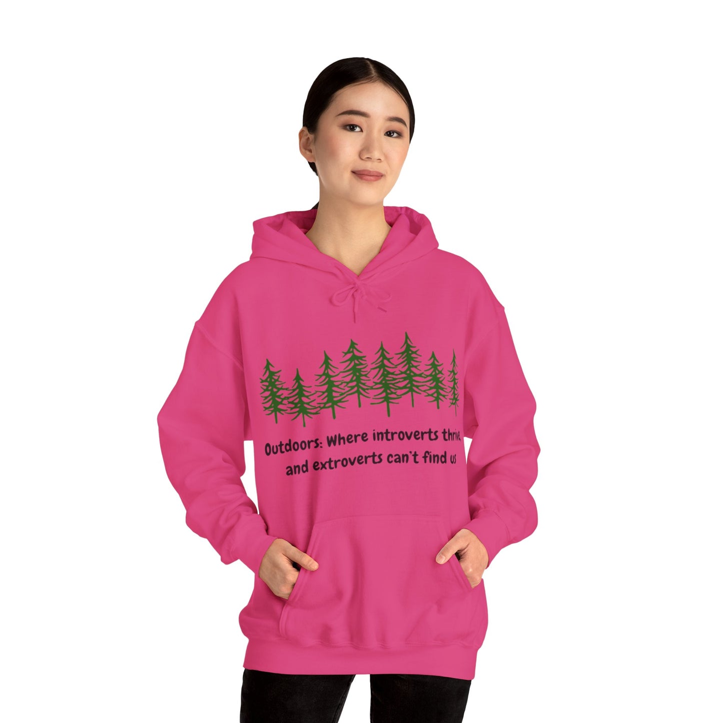 Silent Hikes & Subtle Vibes Hoodie, Unisex Heavy Blend™ Hooded Sweatshirt