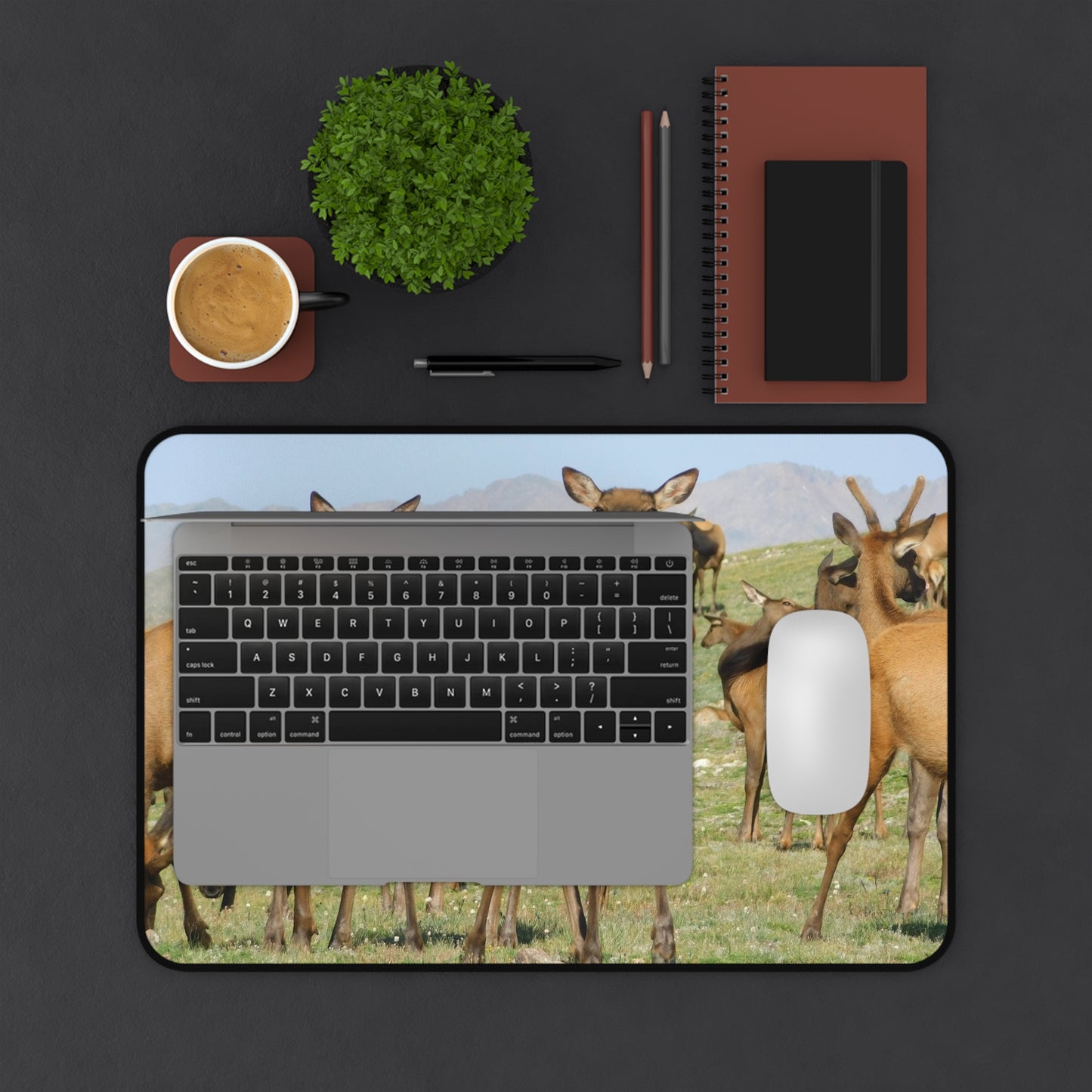 Elk-squisite Daydreams Desk Mat, Mouse Pad