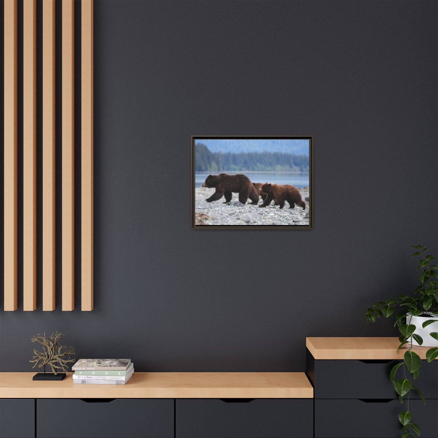 Mother Grizzly Bear & Cubs