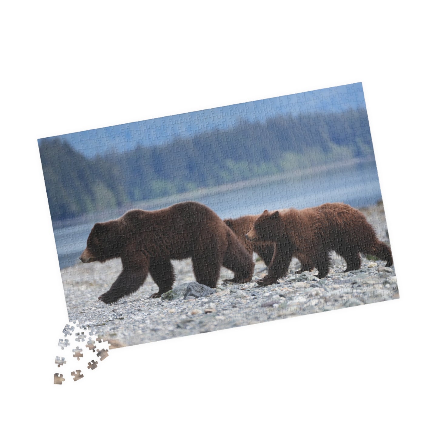 Clamming Up: A Bear-y Fun Puzzle Adventure, Jigsaw Puzzle, Jigsaw Game for Kids and Adults, Wildlife Animal Design, Relaxing Hobby