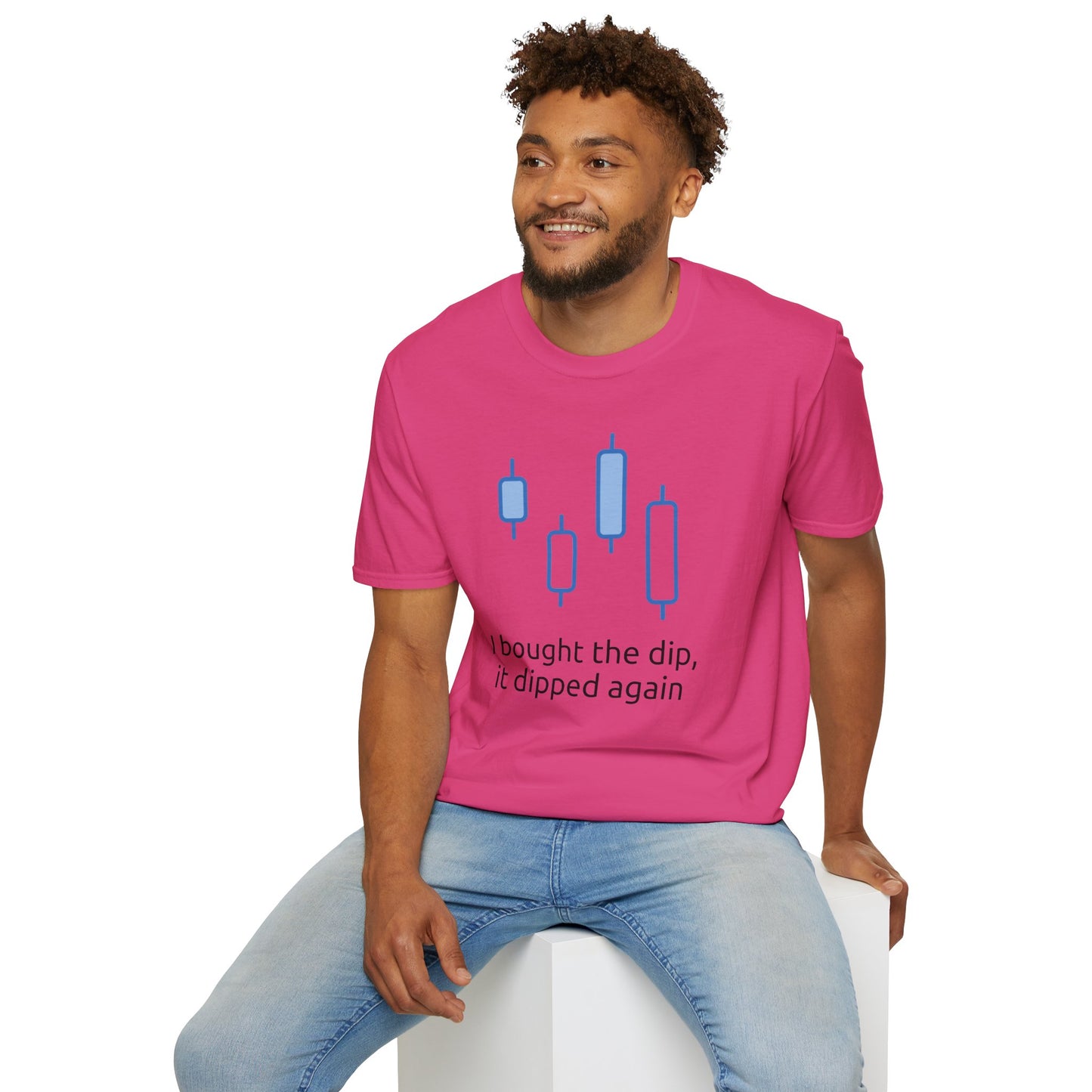 Buying the Dip-Crypto, Unisex T-Shirt - Trendy Financial Market Trader Shirt