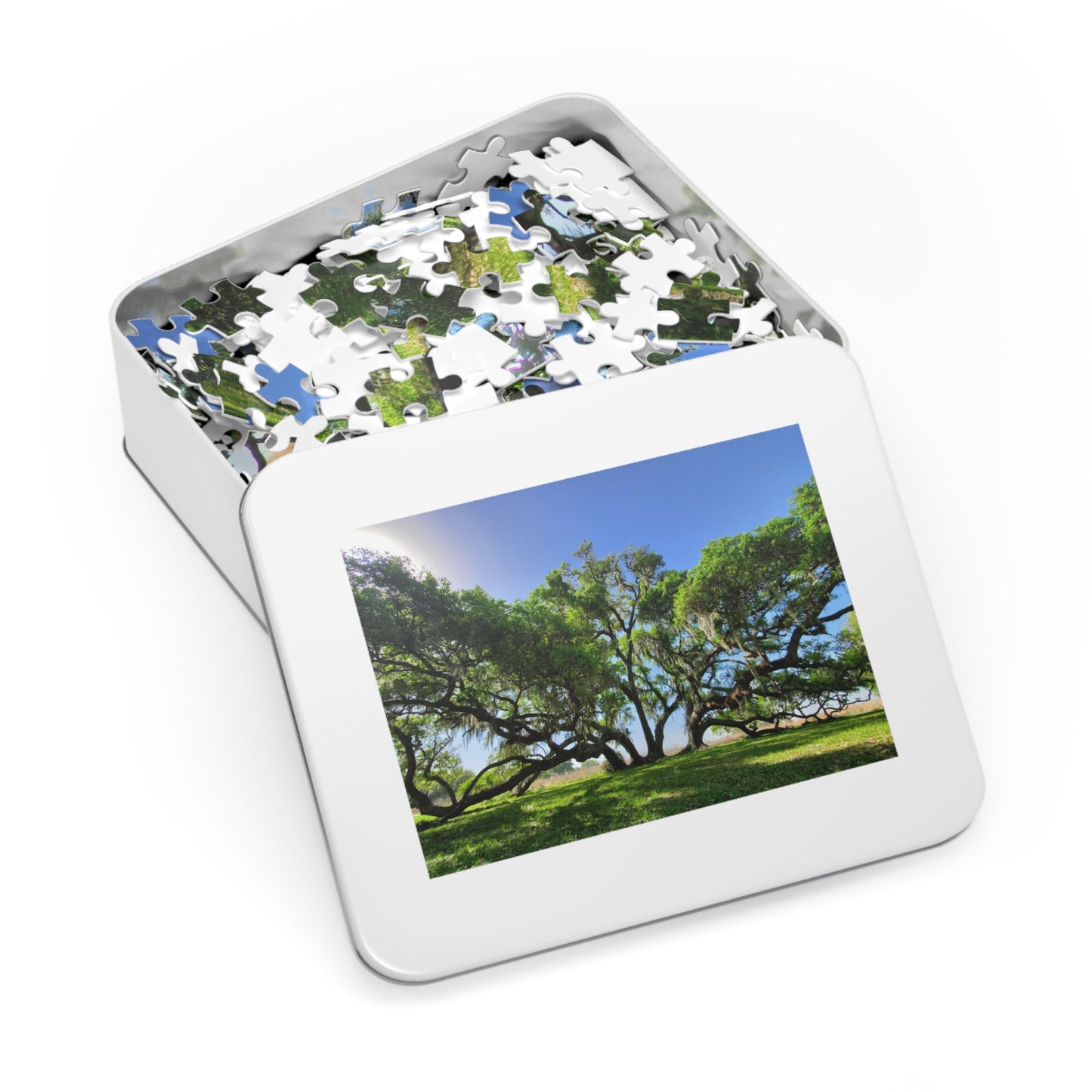 Branch Out with Our Oak Tree Puzzle!, Jigsaw Puzzle with Tin