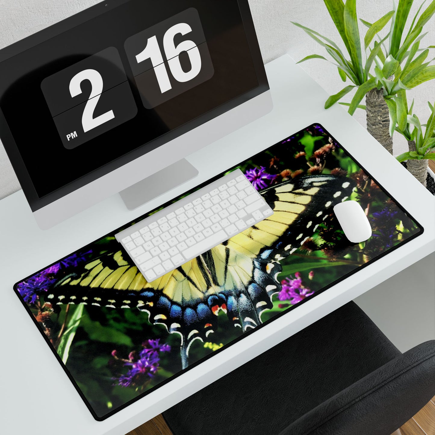 Butterfly Desk Mat, Your Dreamy Escape During Long Workdays, Desk Mats