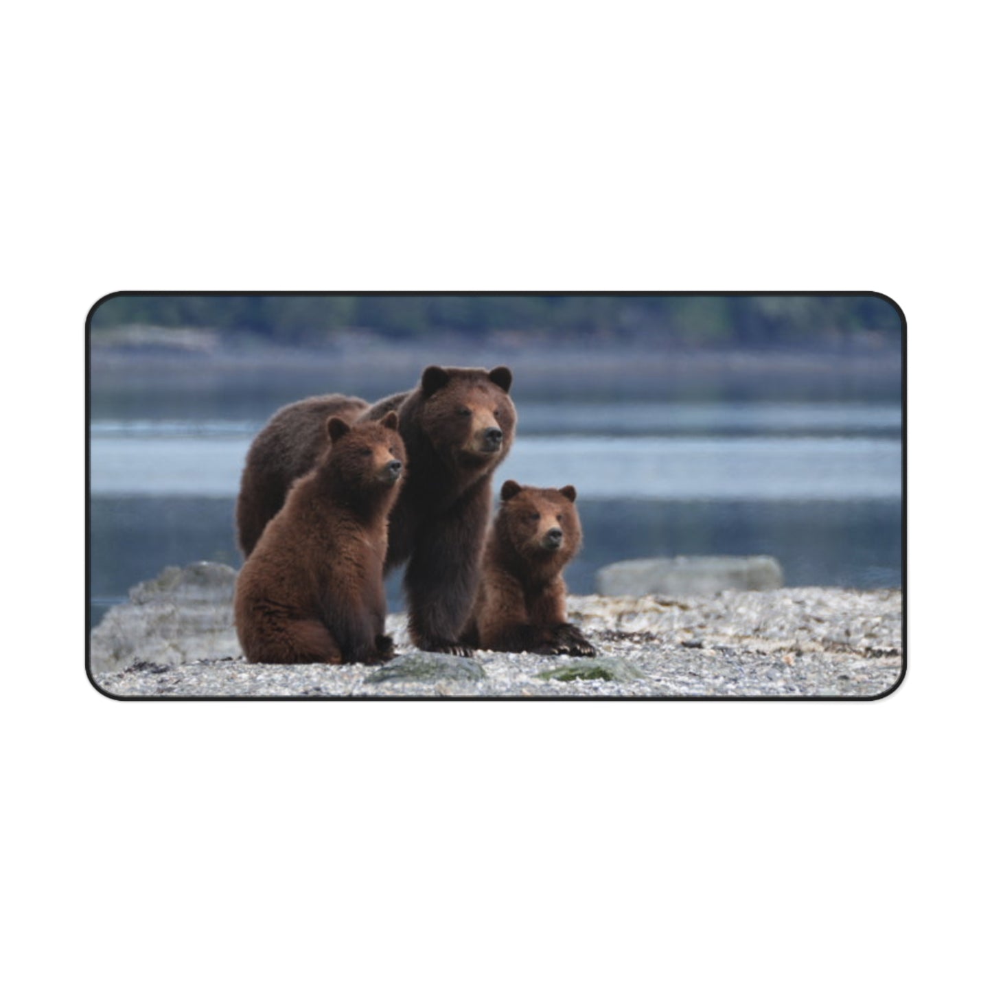 Mama Grizzly's Watchful Eye, Grizzly Edition Desk Mat