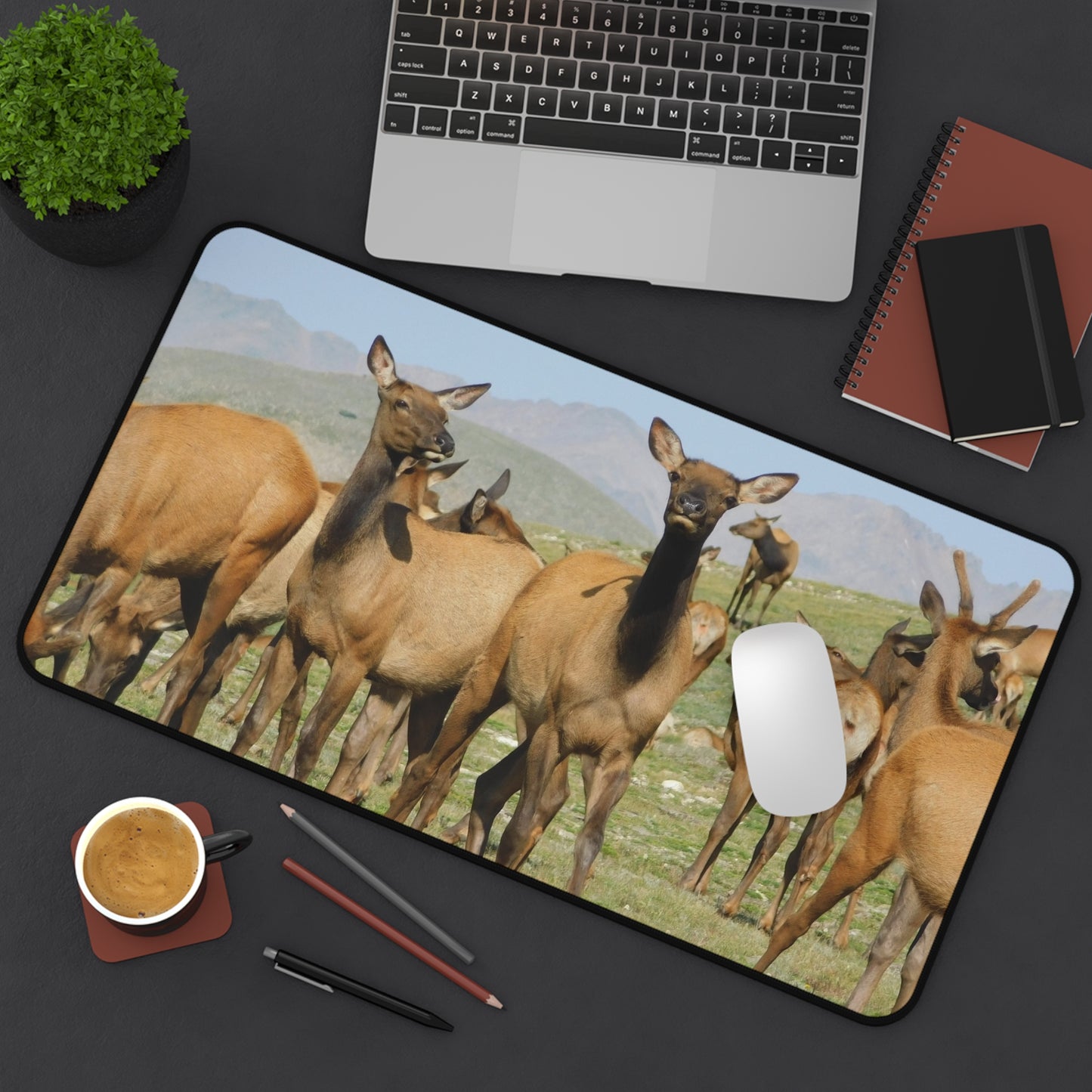 Elk-squisite Daydreams Desk Mat, Mouse Pad