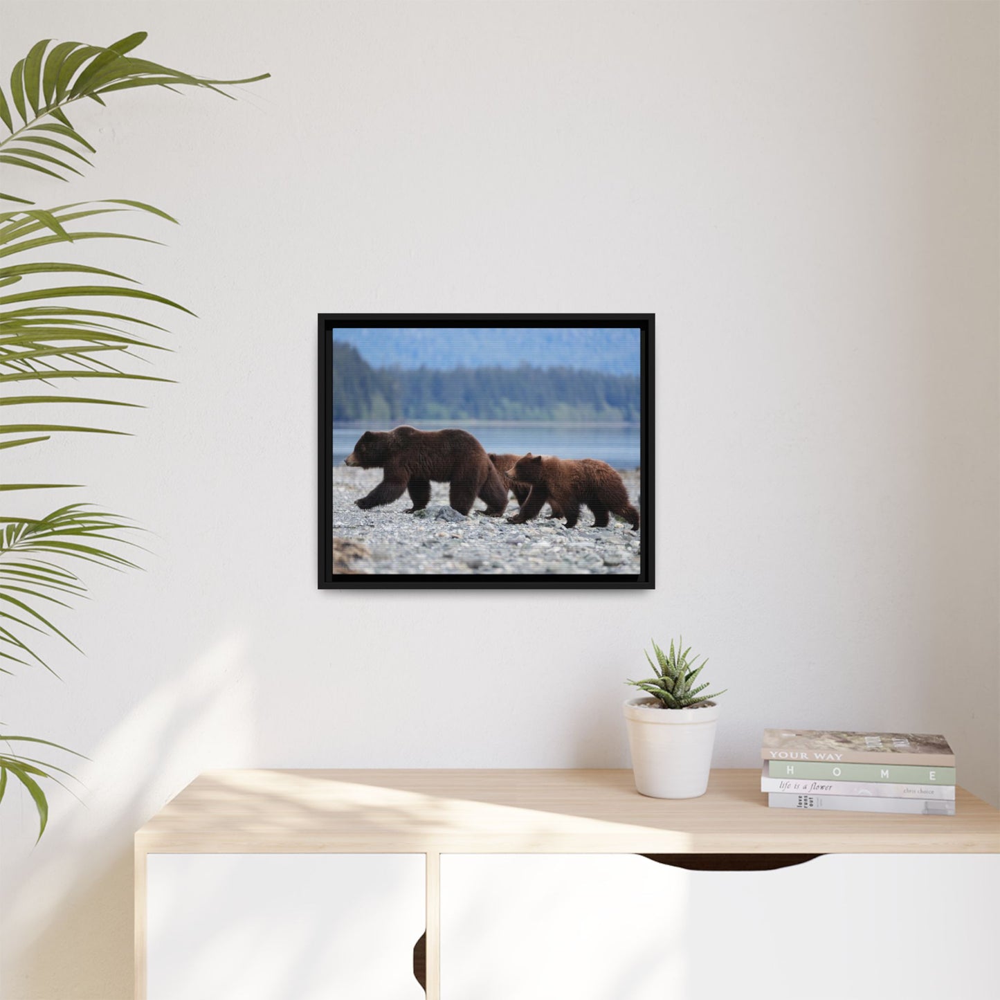 Mother Grizzly Bear & Cubs