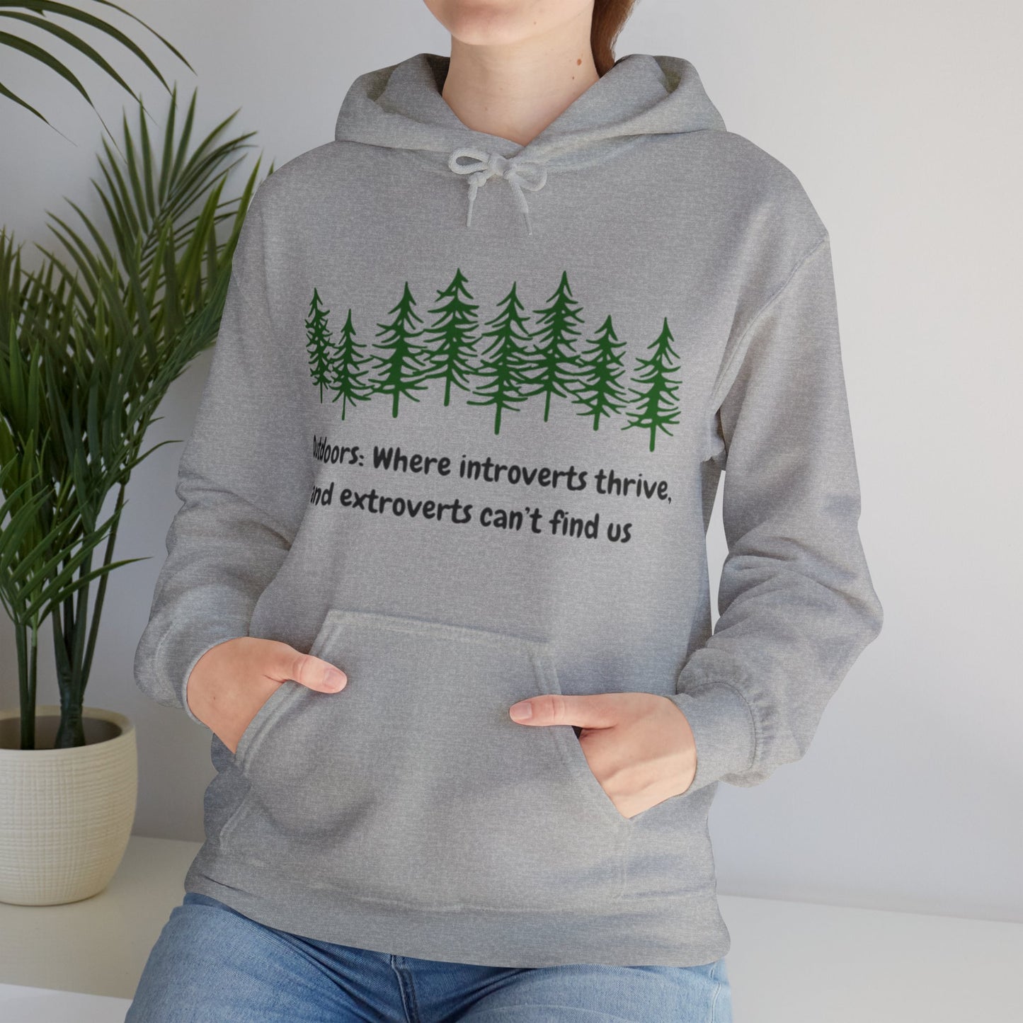 Silent Hikes & Subtle Vibes Hoodie, Unisex Heavy Blend™ Hooded Sweatshirt