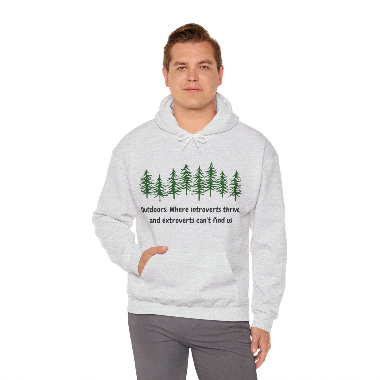 Silent Hikes & Subtle Vibes Hoodie, Unisex Heavy Blend™ Hooded Sweatshirt