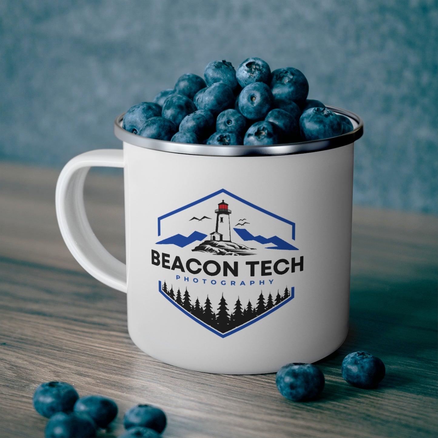 Enamel Camping Mug - Beacon Tech Photography Coffee Mug