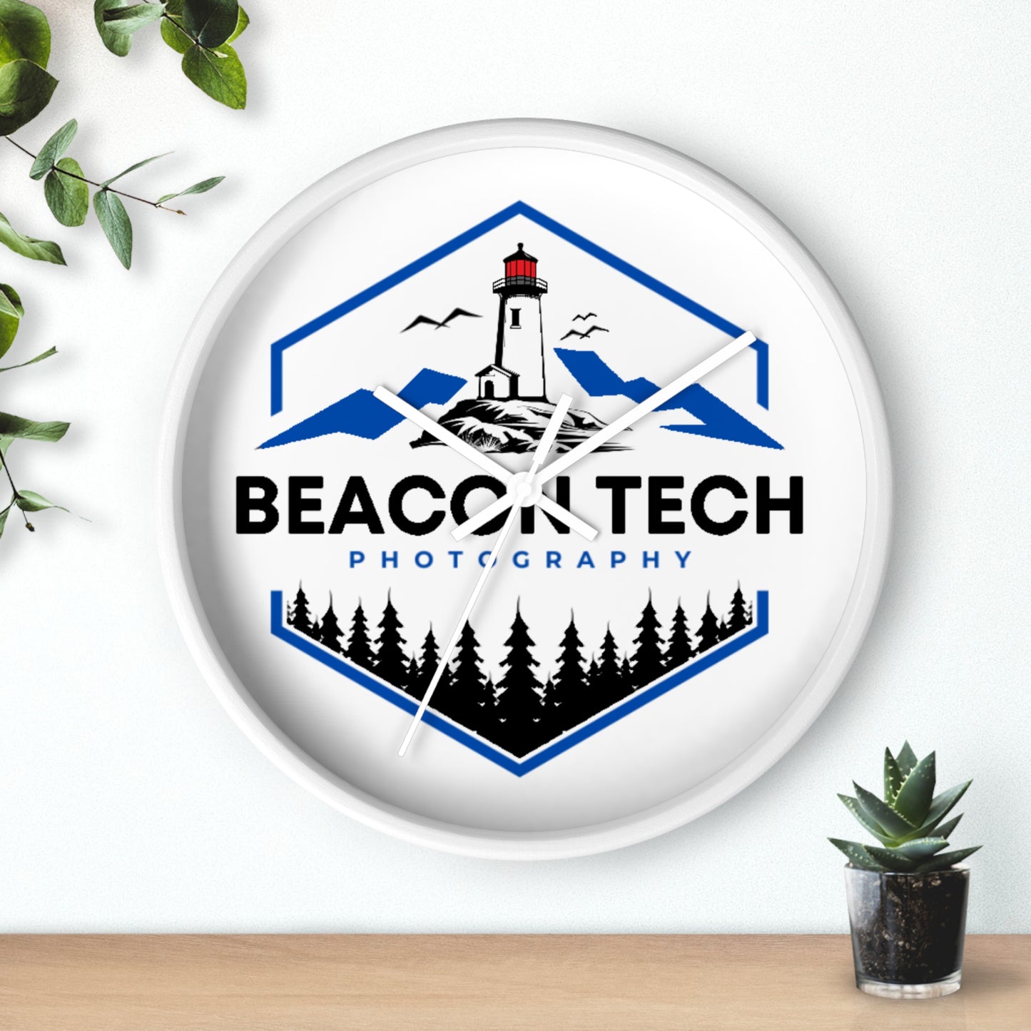 Beacon Tech Photography Wall Clock