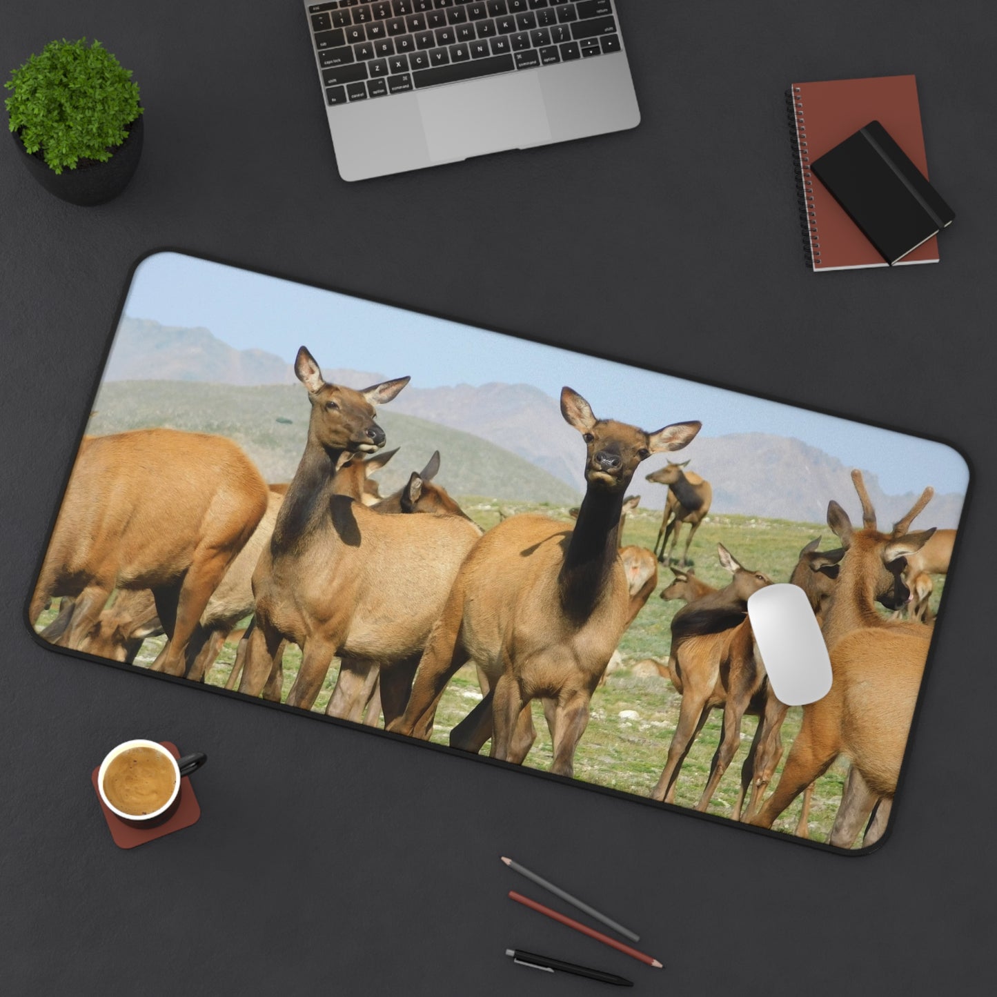 Elk-squisite Daydreams Desk Mat, Mouse Pad