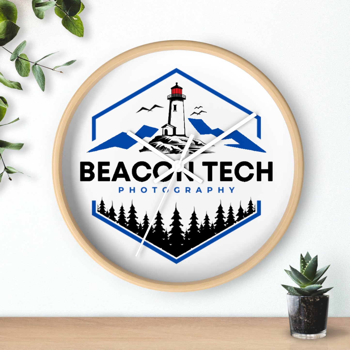 Beacon Tech Photography Wall Clock