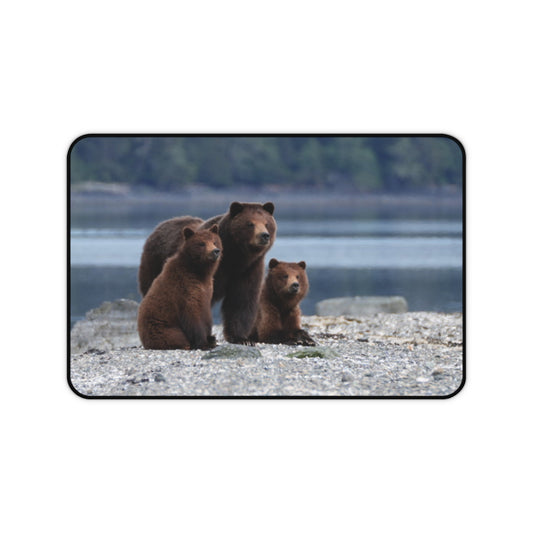 Mama Grizzly's Watchful Eye, Grizzly Edition Desk Mat