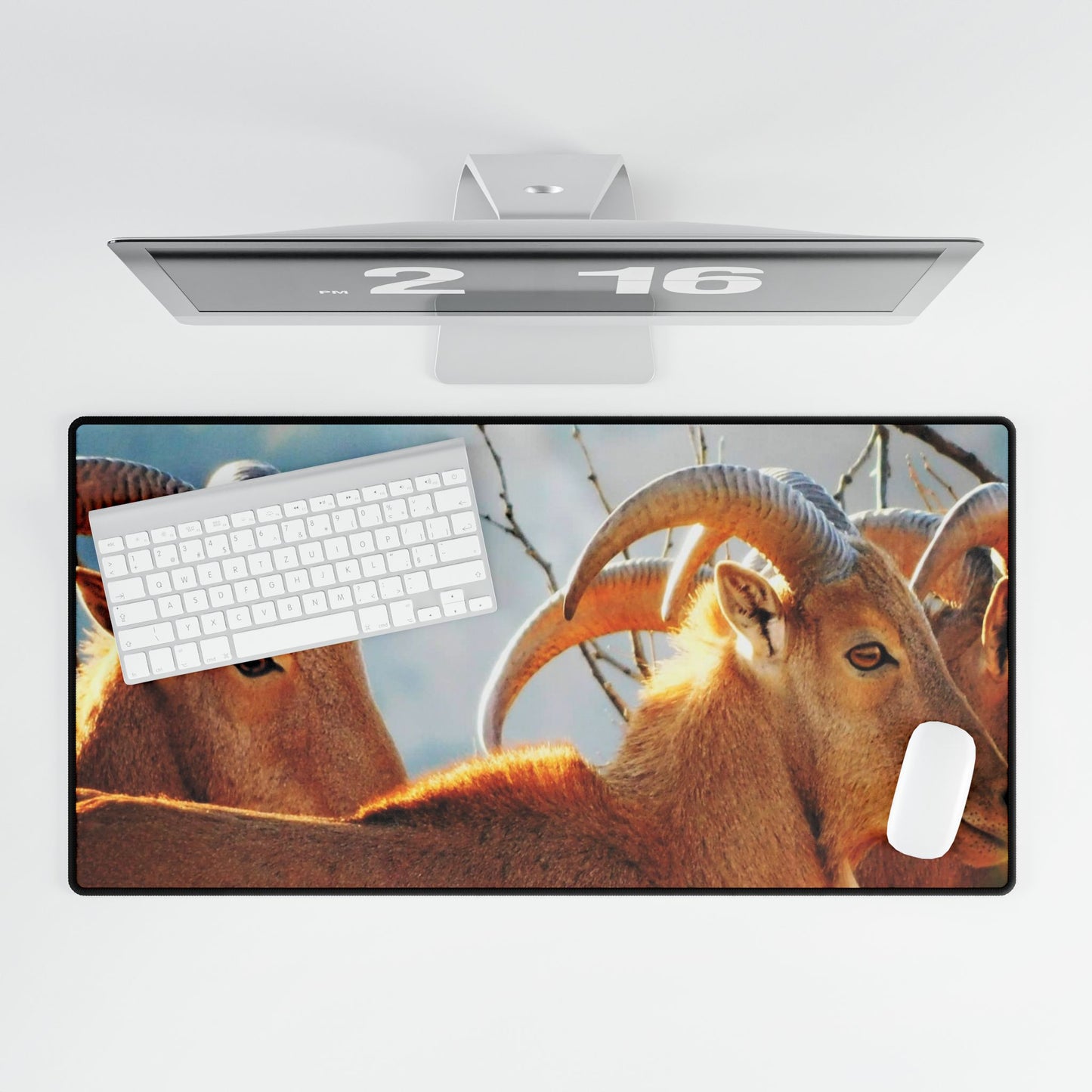 Barbary Sheep Desk Mat, Workday Escape, One Daydream at a Time