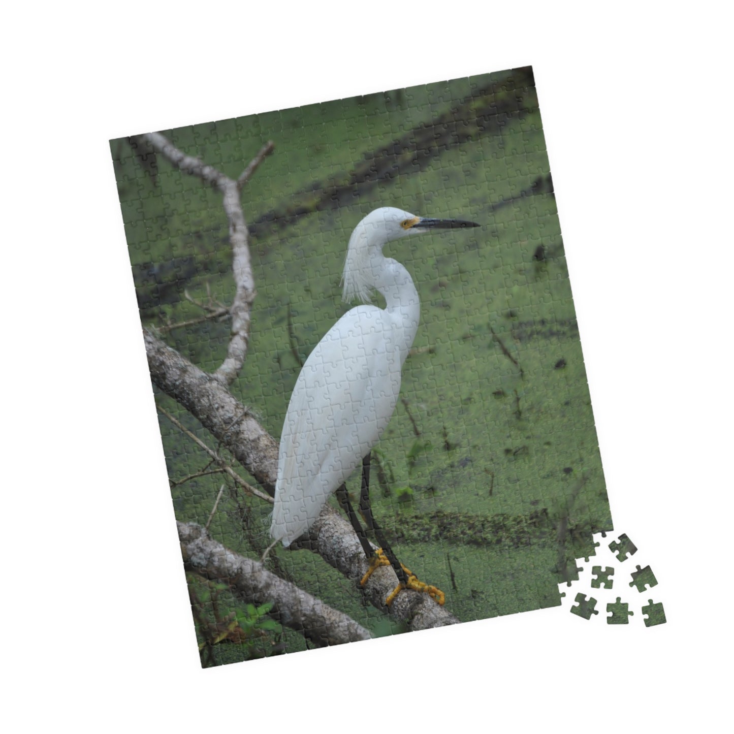 Egret Expectations: A Puzzling Escape into Serenity, Jigsaw Puzzle, Little Egret