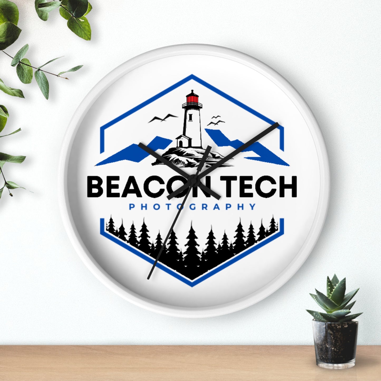Beacon Tech Photography Wall Clock