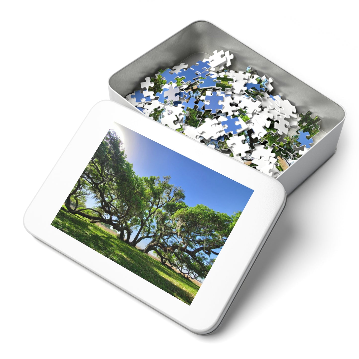 Branch Out with Our Oak Tree Puzzle!, Jigsaw Puzzle with Tin