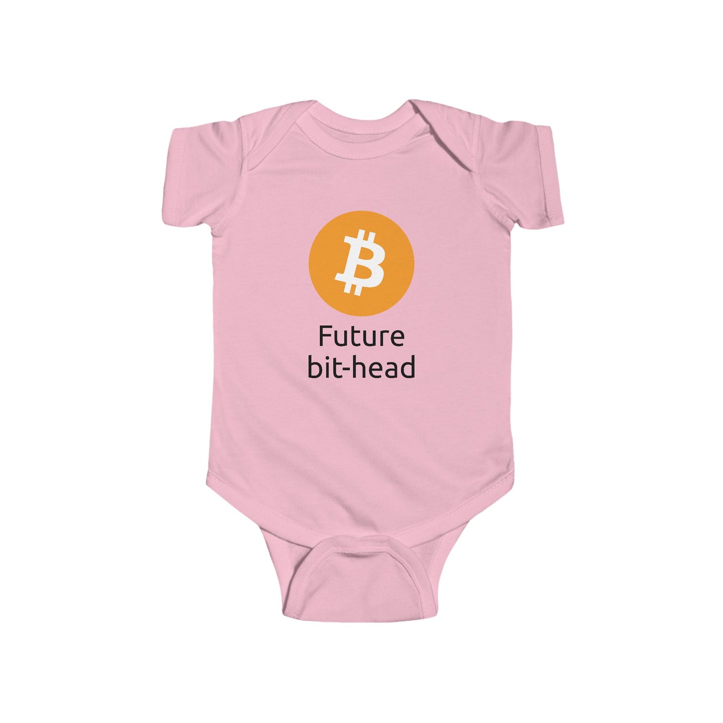 Lil HODLer The Future Bit Head Fine Jersey Bodysuit, Future Cryptocurrency Enthusiast, Digital Currency Baby Clothes, Bitcoin