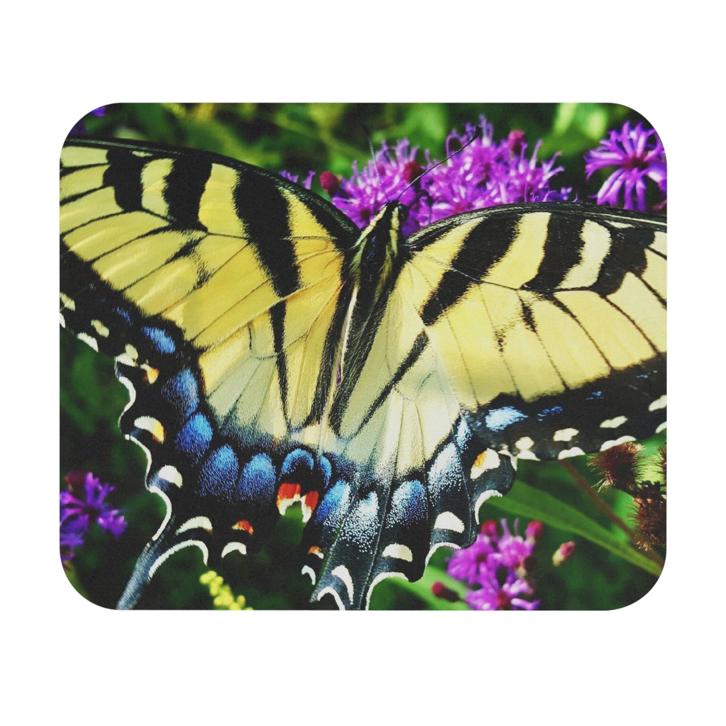 Drifting Through the Workday—Like a Butterfly in a Breeze Mouse Pad, Nature Office Decor, Floral Rectangle Mousepad, Gift for Nature Lover