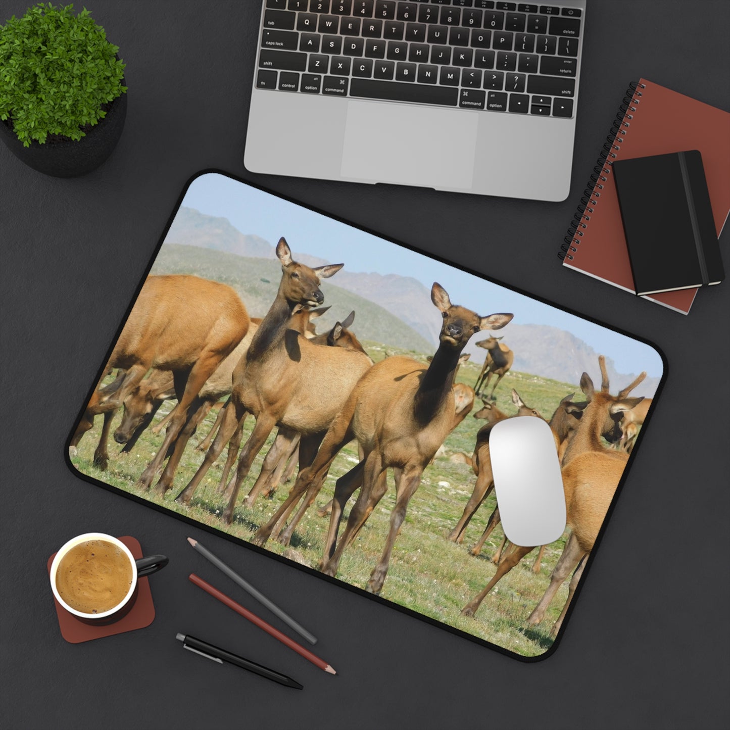 Elk-squisite Daydreams Desk Mat, Mouse Pad