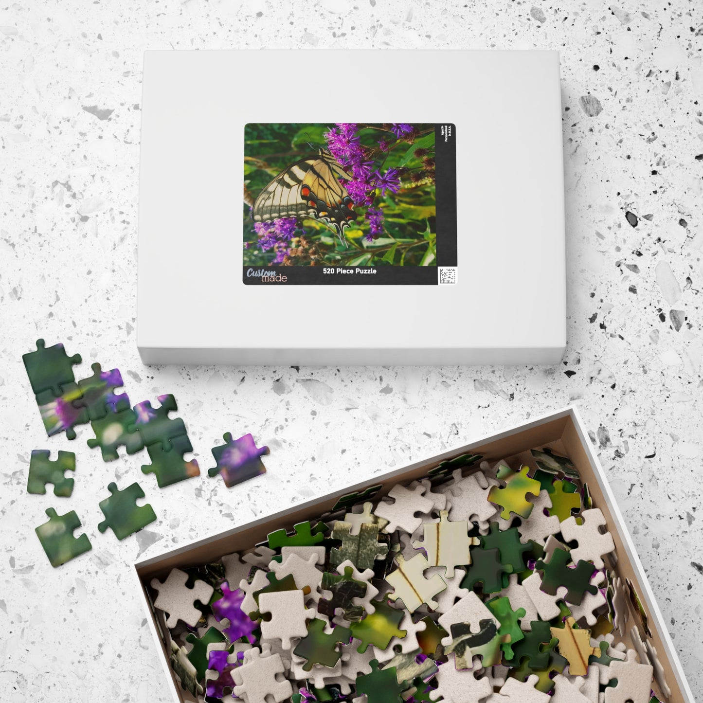 Butterfly Bliss: Puzzling Your Way to Zen, Jigsaw Puzzle, 110/252/520/1014-Piece Puzzle for Adults and Kids, Relaxing and Mindful Activity