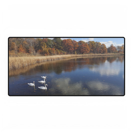 Lazy Swans Desk Mat, For When You're Working Hard at Hardly Working