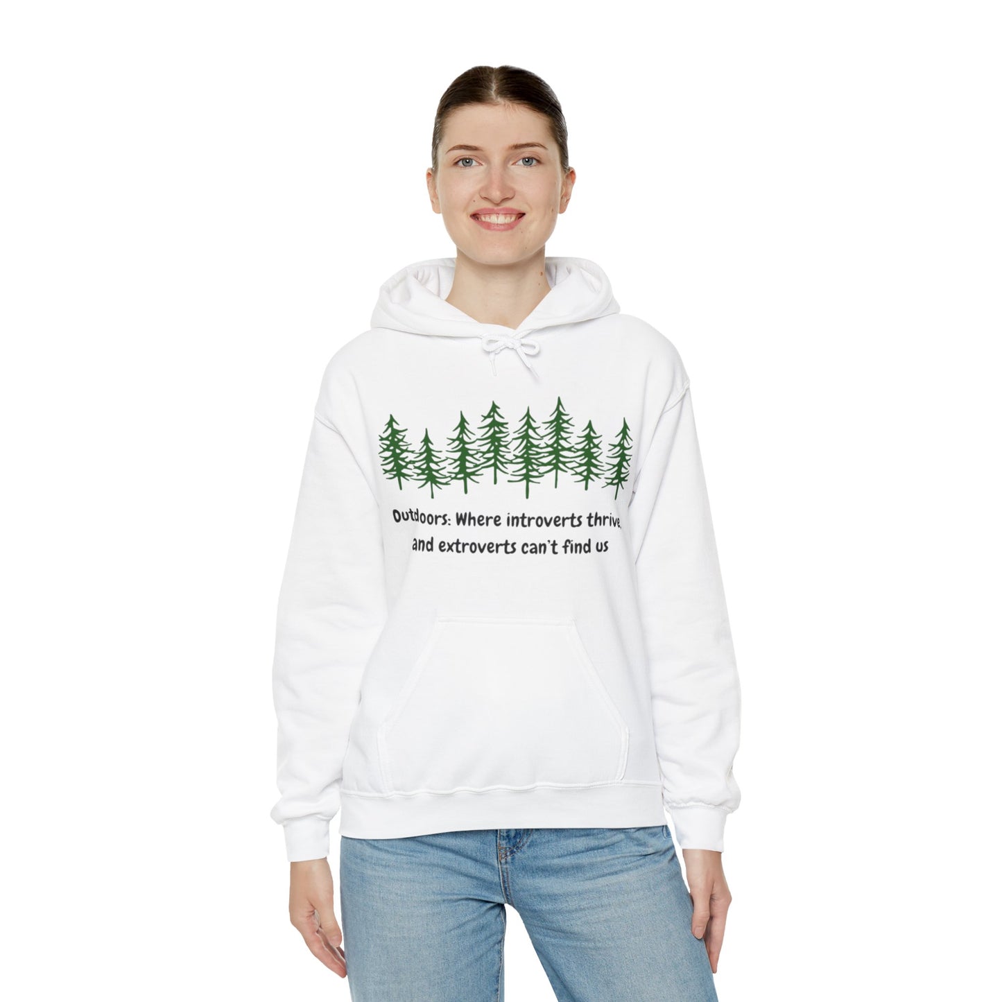 Silent Hikes & Subtle Vibes Hoodie, Unisex Heavy Blend™ Hooded Sweatshirt