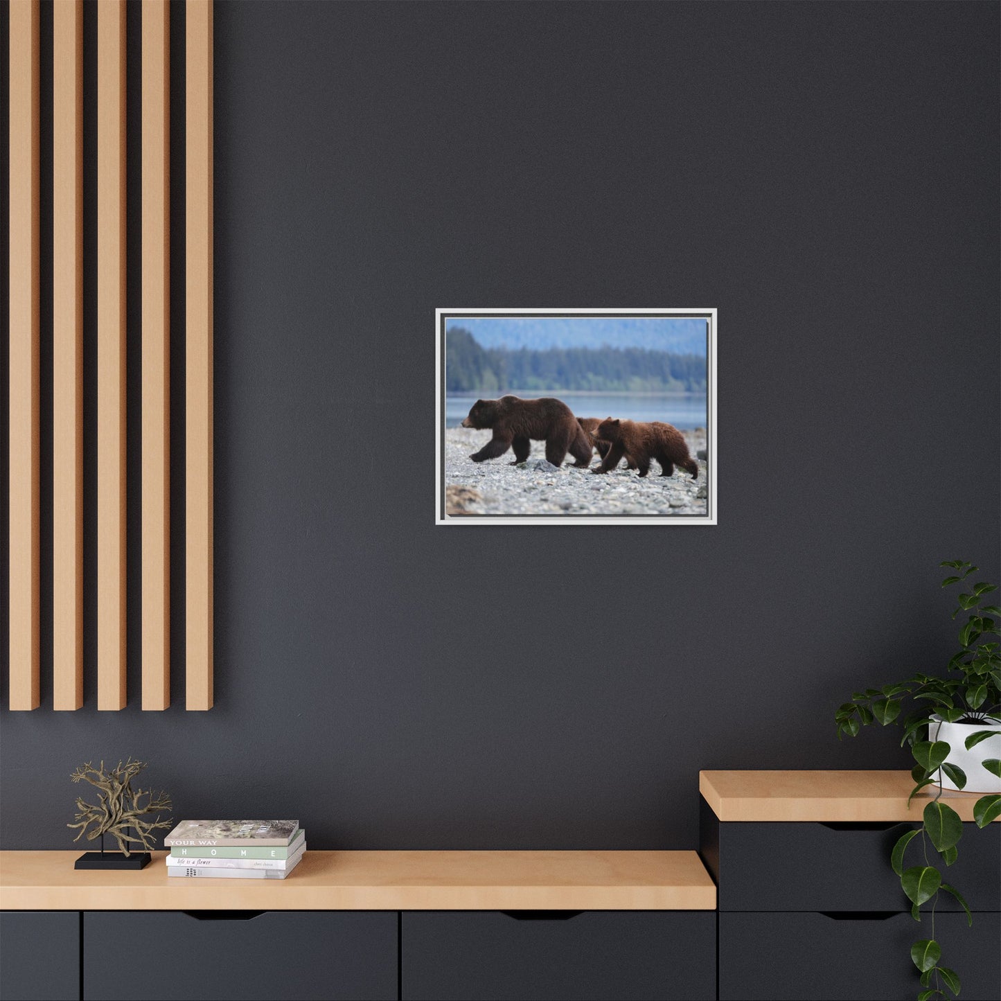 Mother Grizzly Bear & Cubs