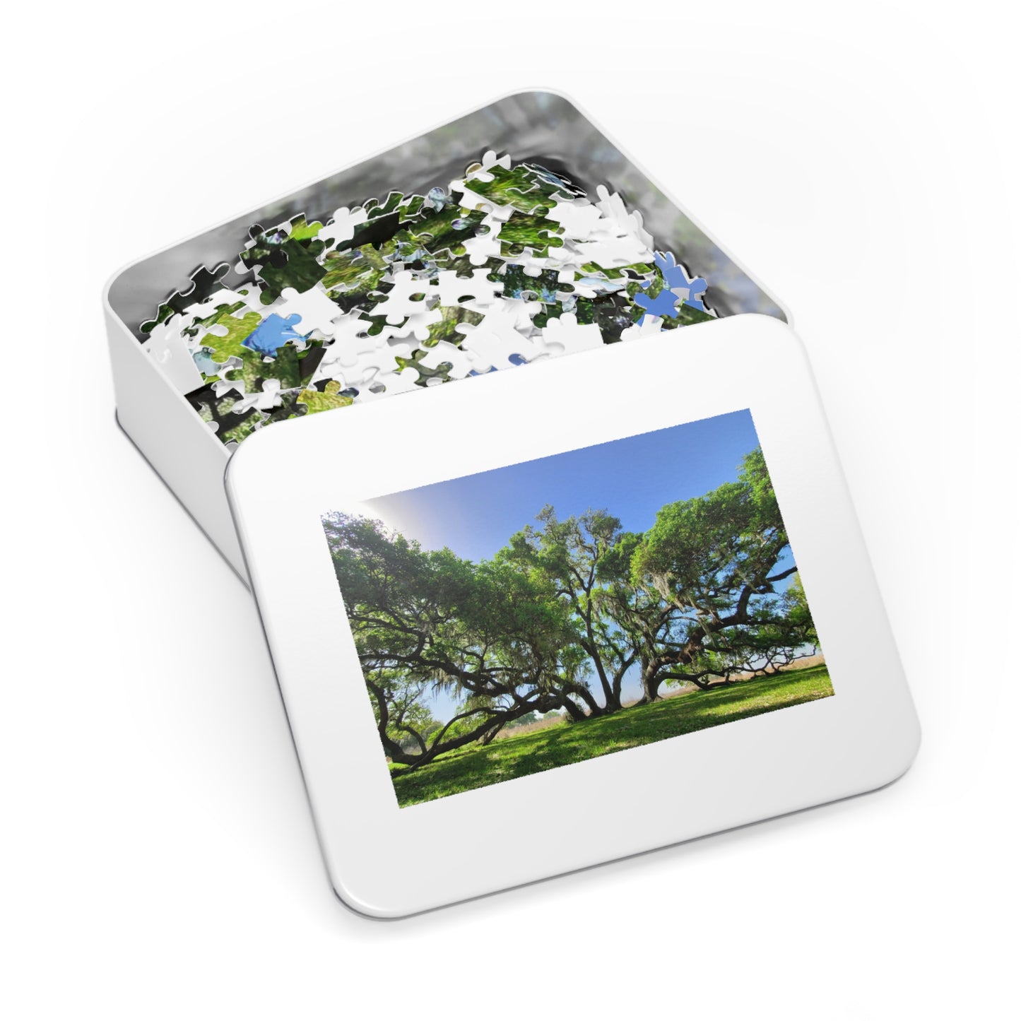 Branch Out with Our Oak Tree Puzzle!, Jigsaw Puzzle with Tin