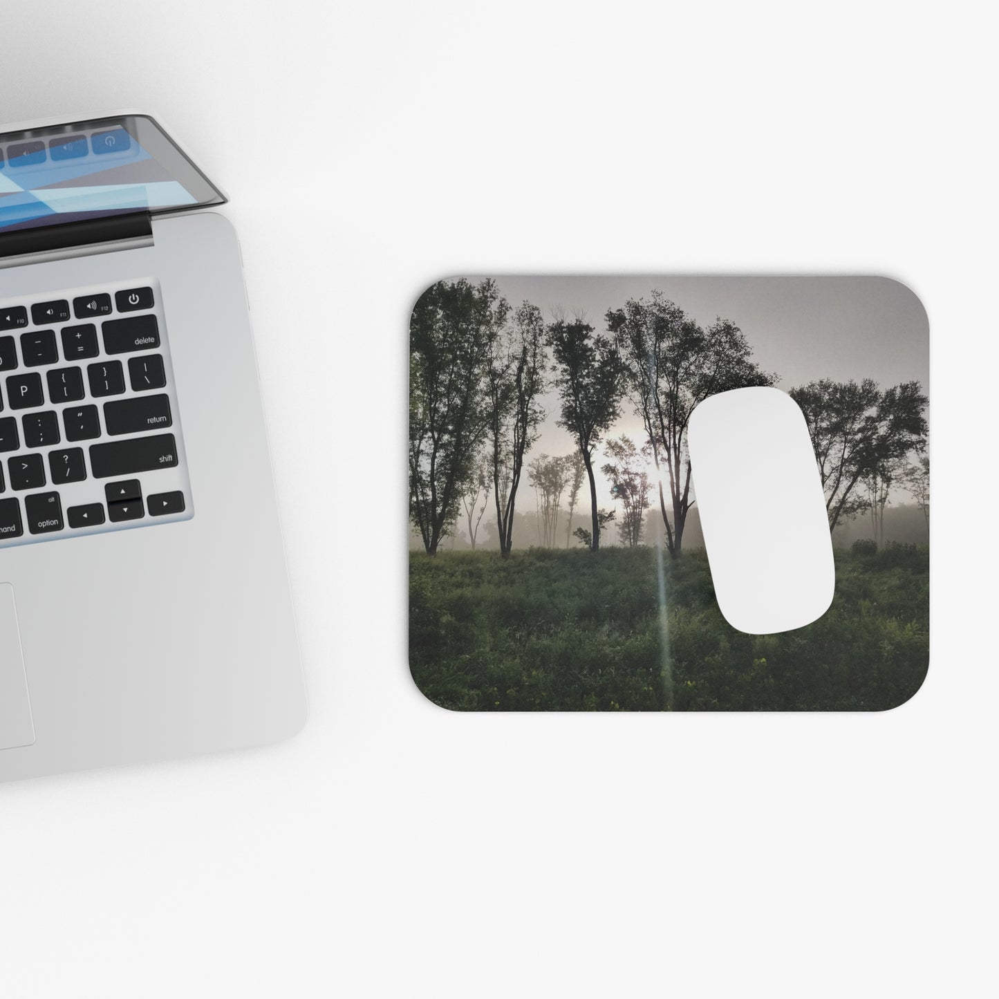 Foggy Mornings: Perfect for Daydreaming and Dodging Responsibilities Mouse Pad (Rectangle)