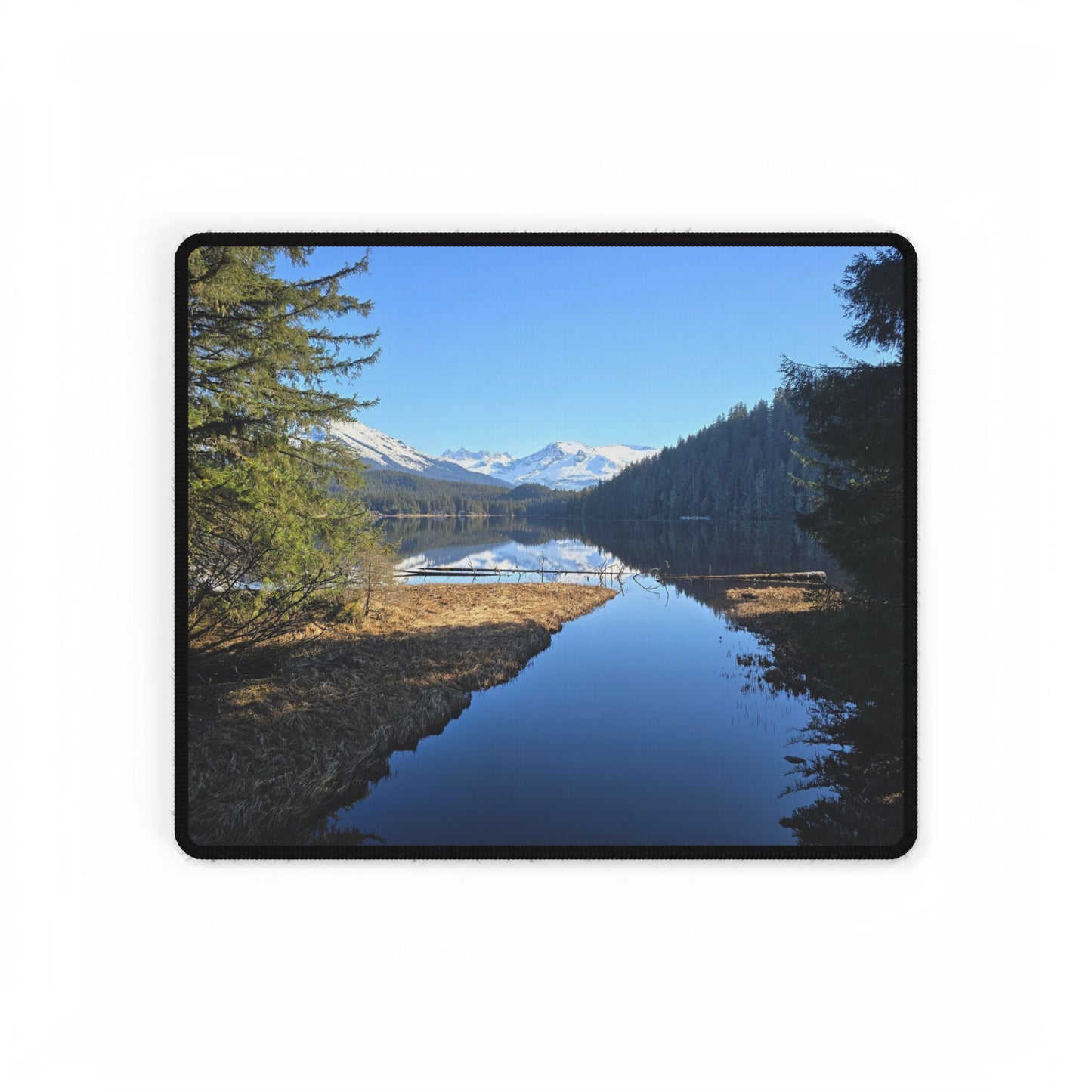 Reflections on an Alaskan Lake Daydream Desk Mats, Mouse Pad, Work Desk Mat, Office Decor, Gaming Mousepad, Desk Organizer, Desk Accessories