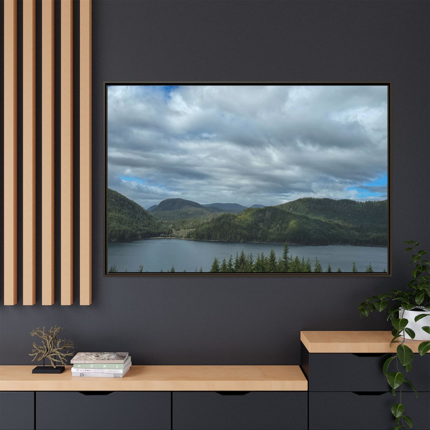 Matte Canvas, Framed (Multi-color)