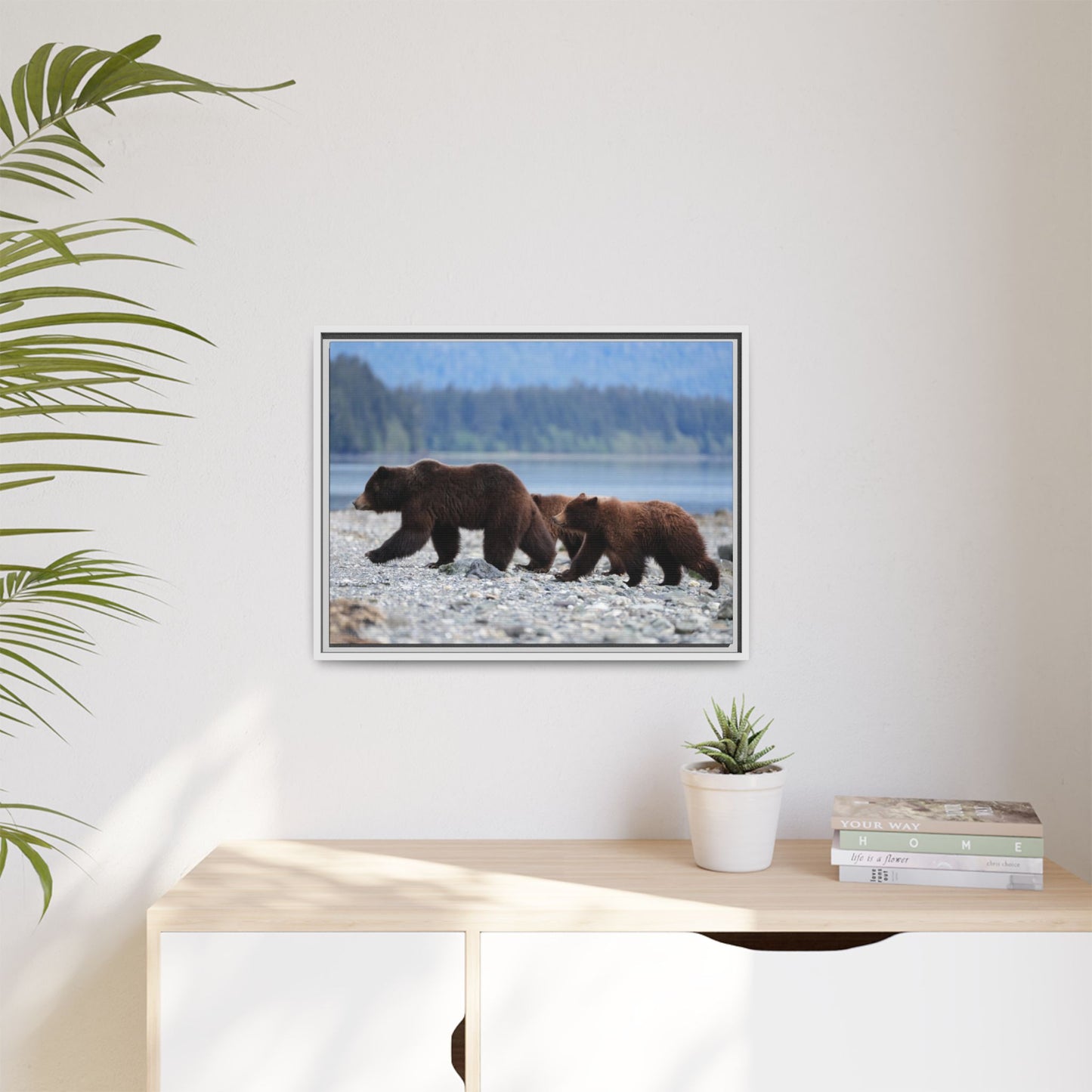 Mother Grizzly Bear & Cubs