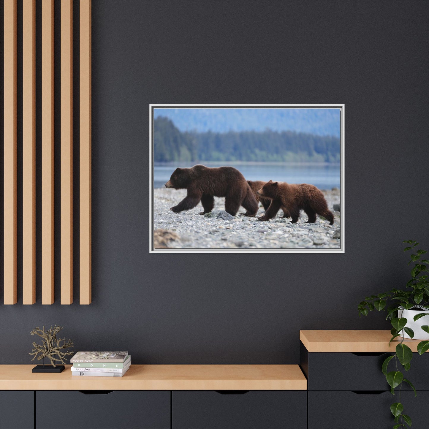 Mother Grizzly Bear & Cubs