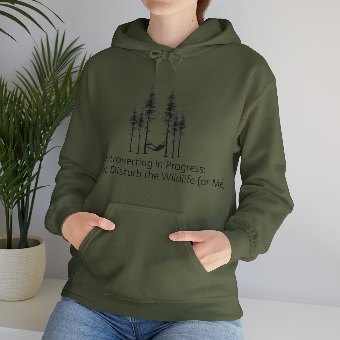 Introverting in Progress Hoodie – Do Not Disturb (Unless You Have Snacks)