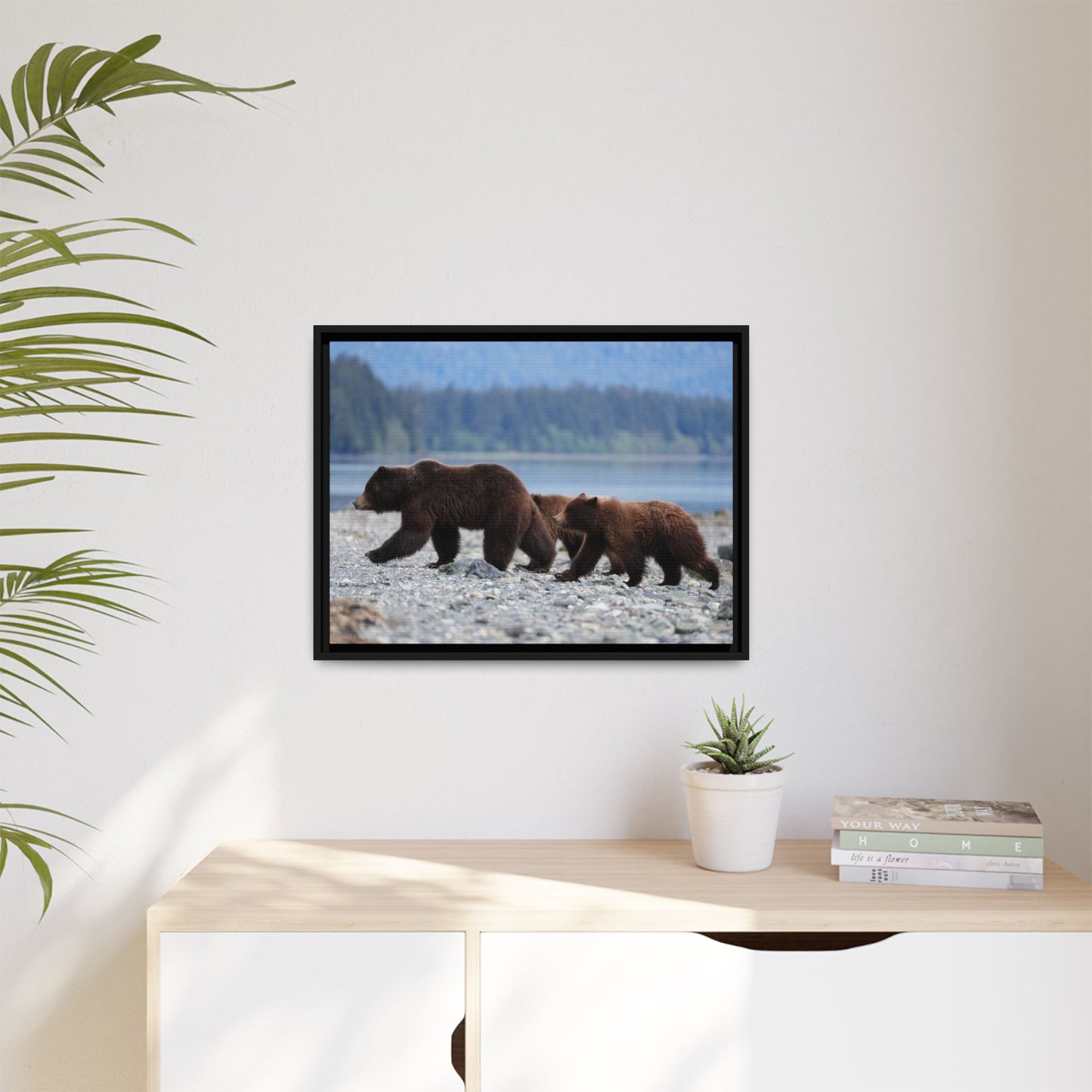 Mother Grizzly Bear & Cubs
