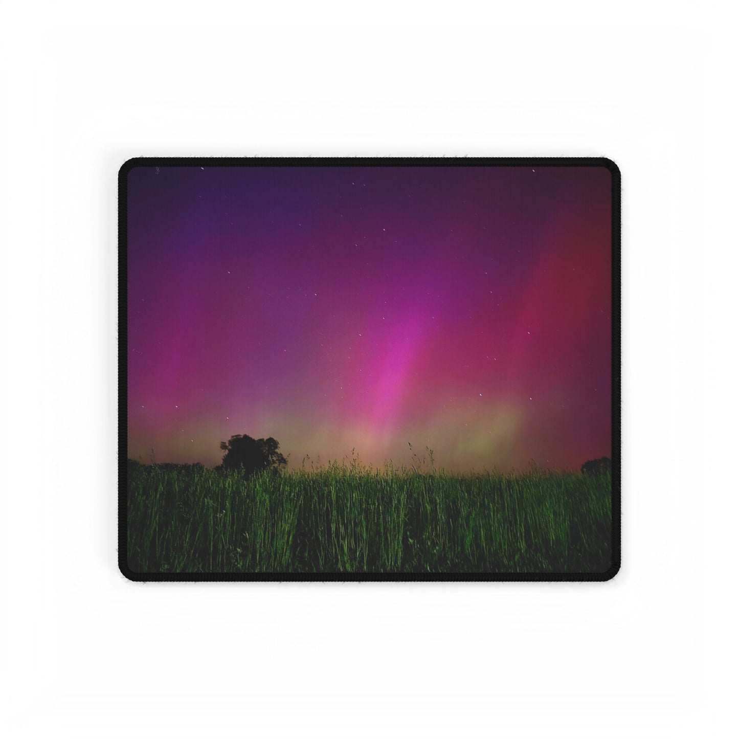 Daydreaming Under the Northern Lights (While Stuck at Work) Desk Mats, Northern Lights Field Desk Mat, Ohio Skyline Table Mat, Home Office Decor, Dorm Room Accessories