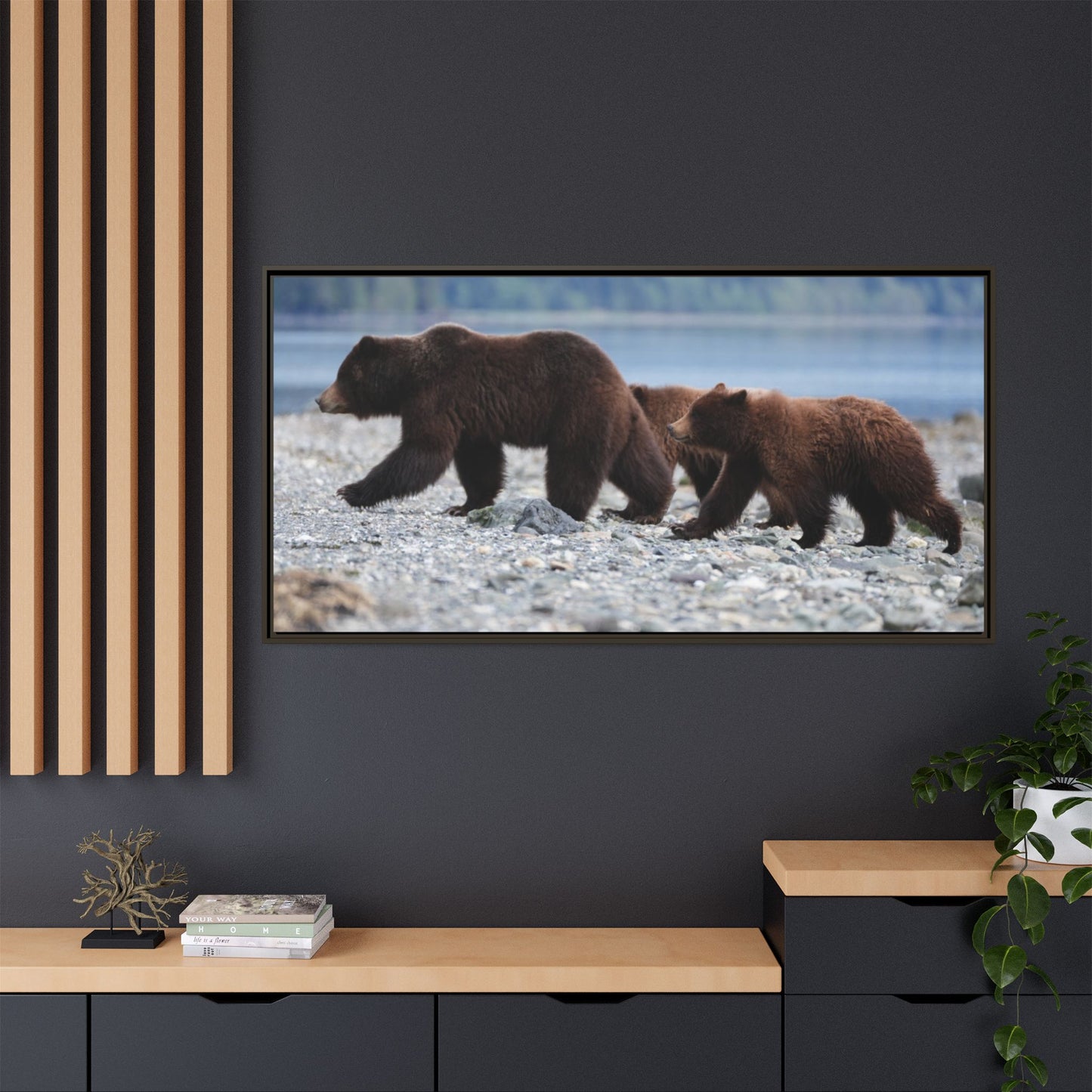 Mother Grizzly Bear & Cubs