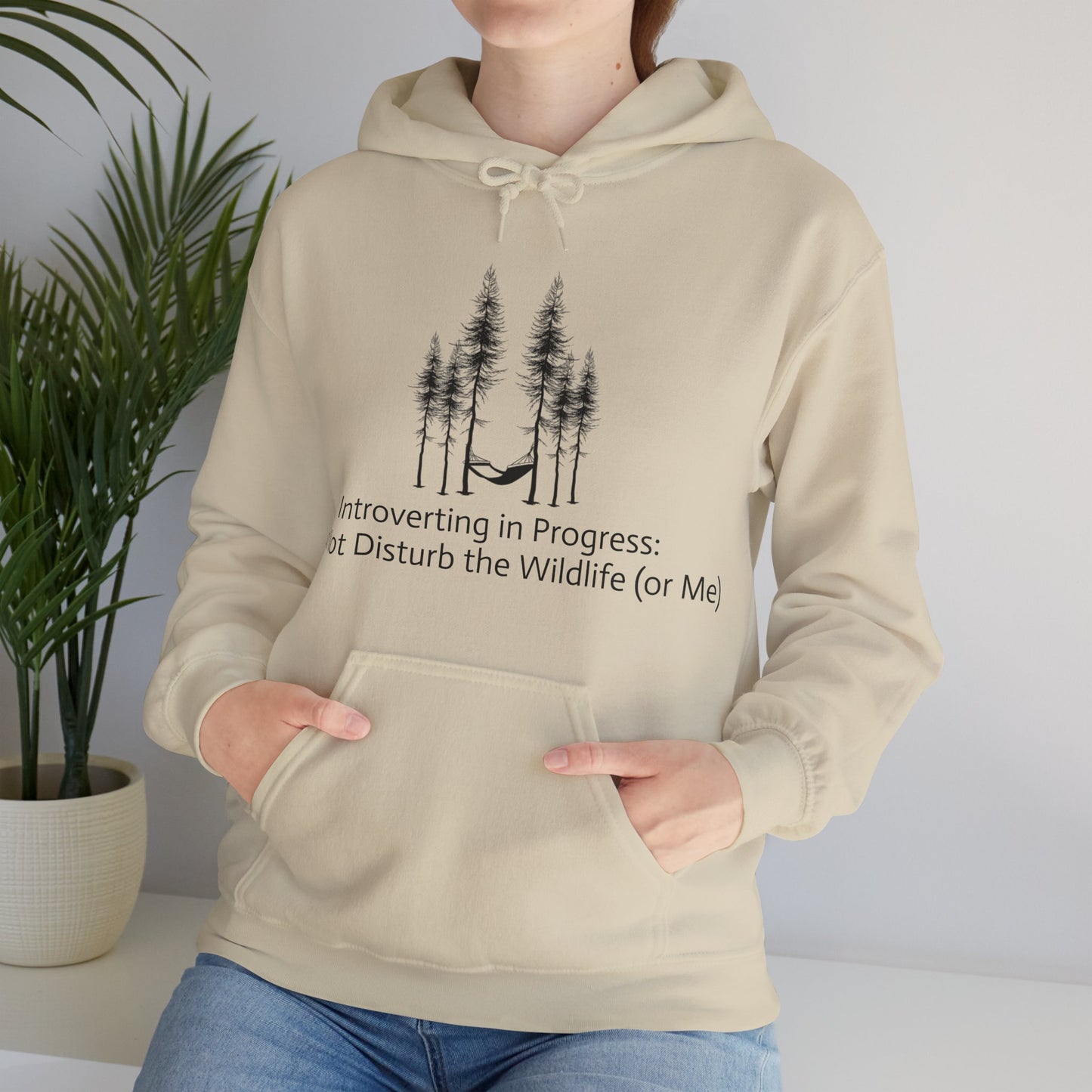 Introverting in Progress Hoodie – Do Not Disturb (Unless You Have Snacks)