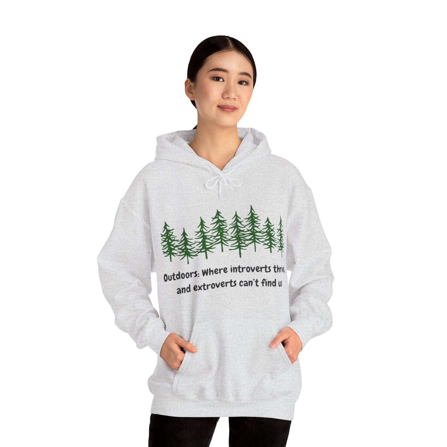 Silent Hikes & Subtle Vibes Hoodie, Unisex Heavy Blend™ Hooded Sweatshirt