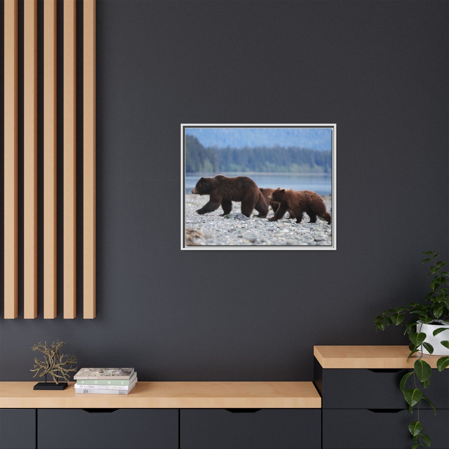 Mother Grizzly Bear & Cubs