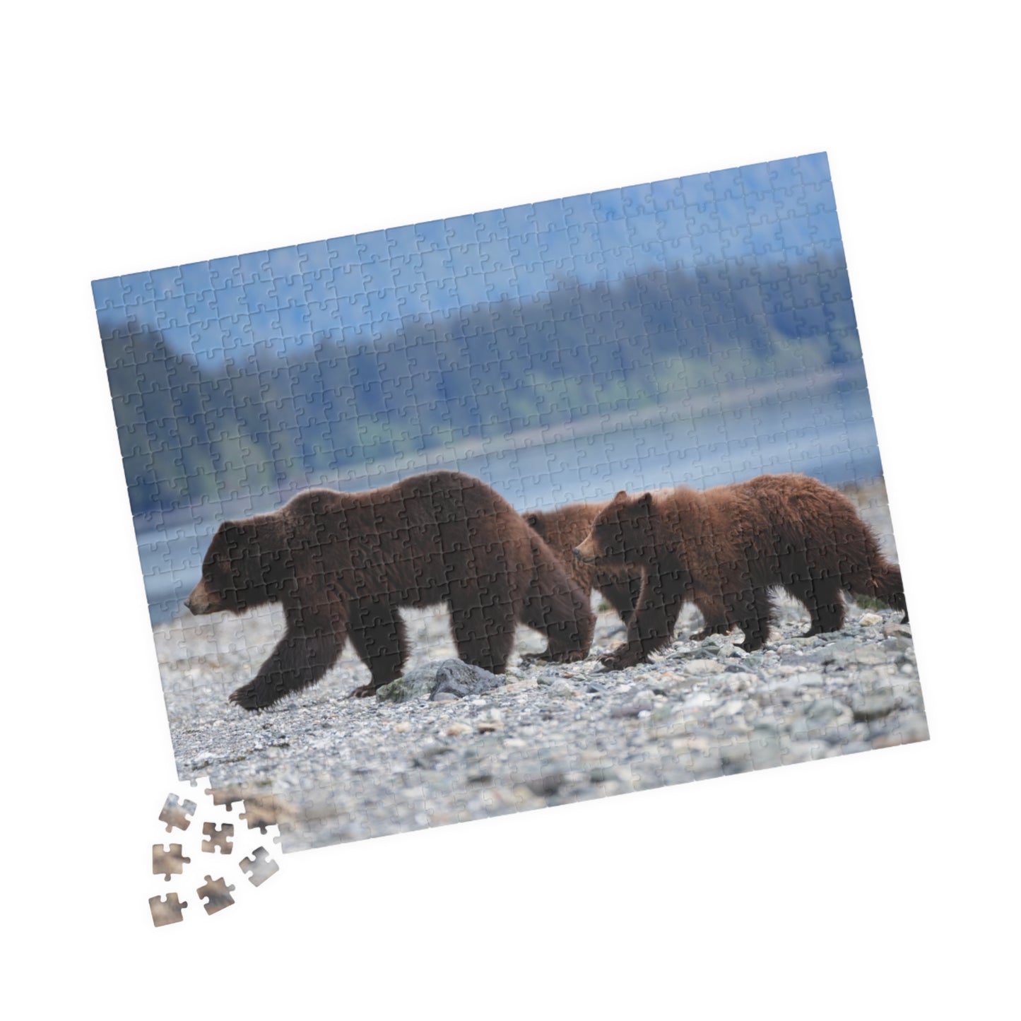 Clamming Up: A Bear-y Fun Puzzle Adventure, Jigsaw Puzzle, Jigsaw Game for Kids and Adults, Wildlife Animal Design, Relaxing Hobby