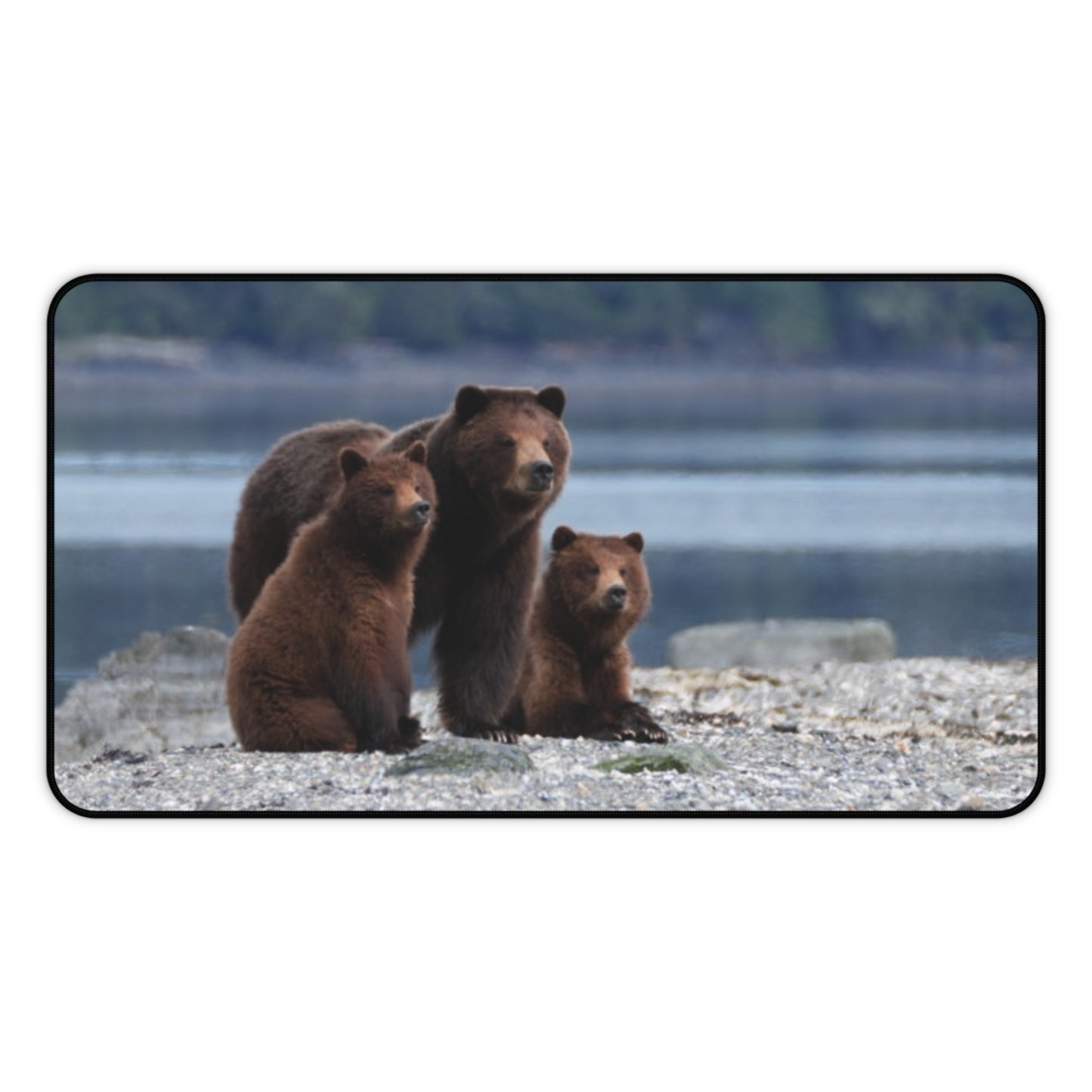 Mama Grizzly's Watchful Eye, Grizzly Edition Desk Mat