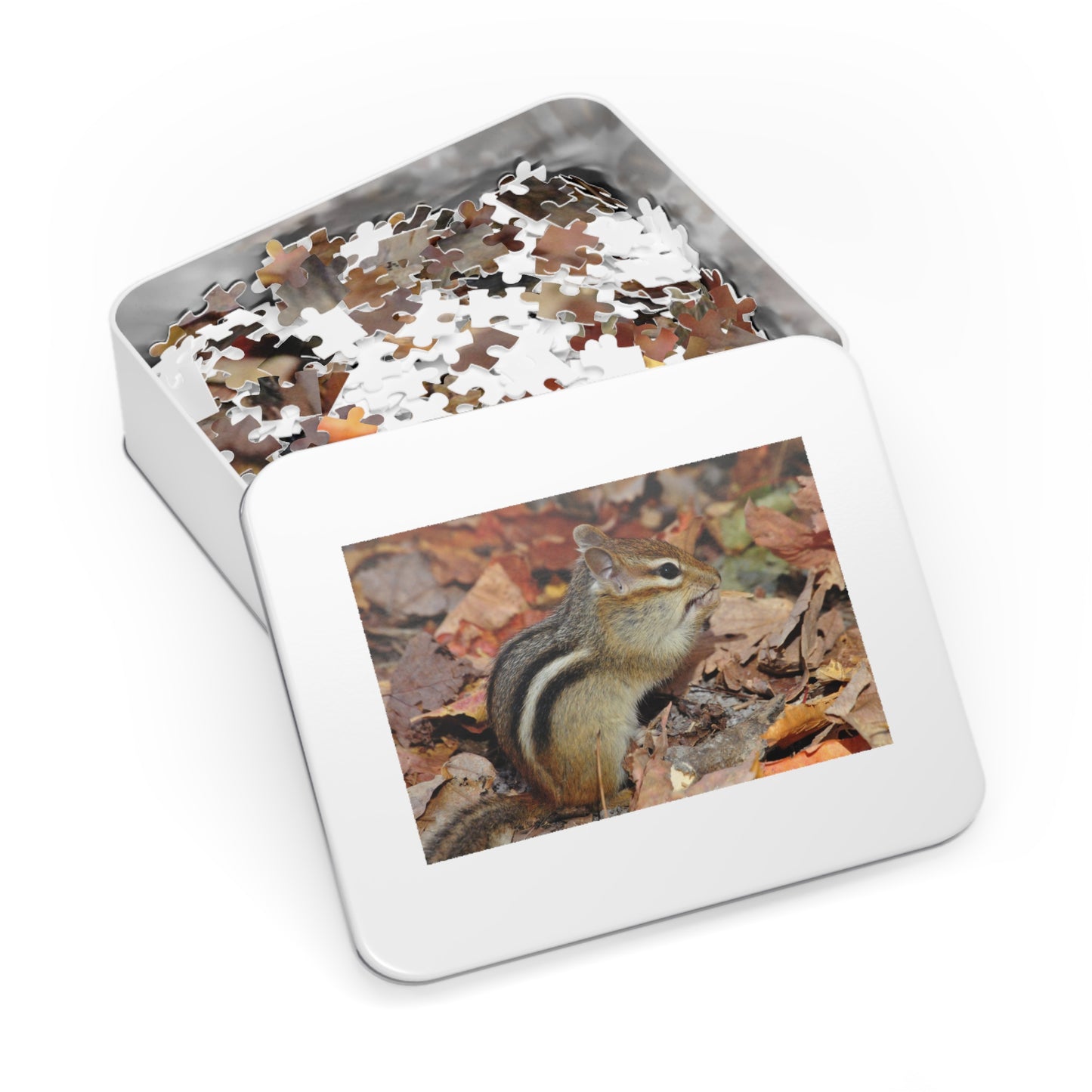 Charming Chipmunk Chaos, Jigsaw Puzzle, Chipmunk Design