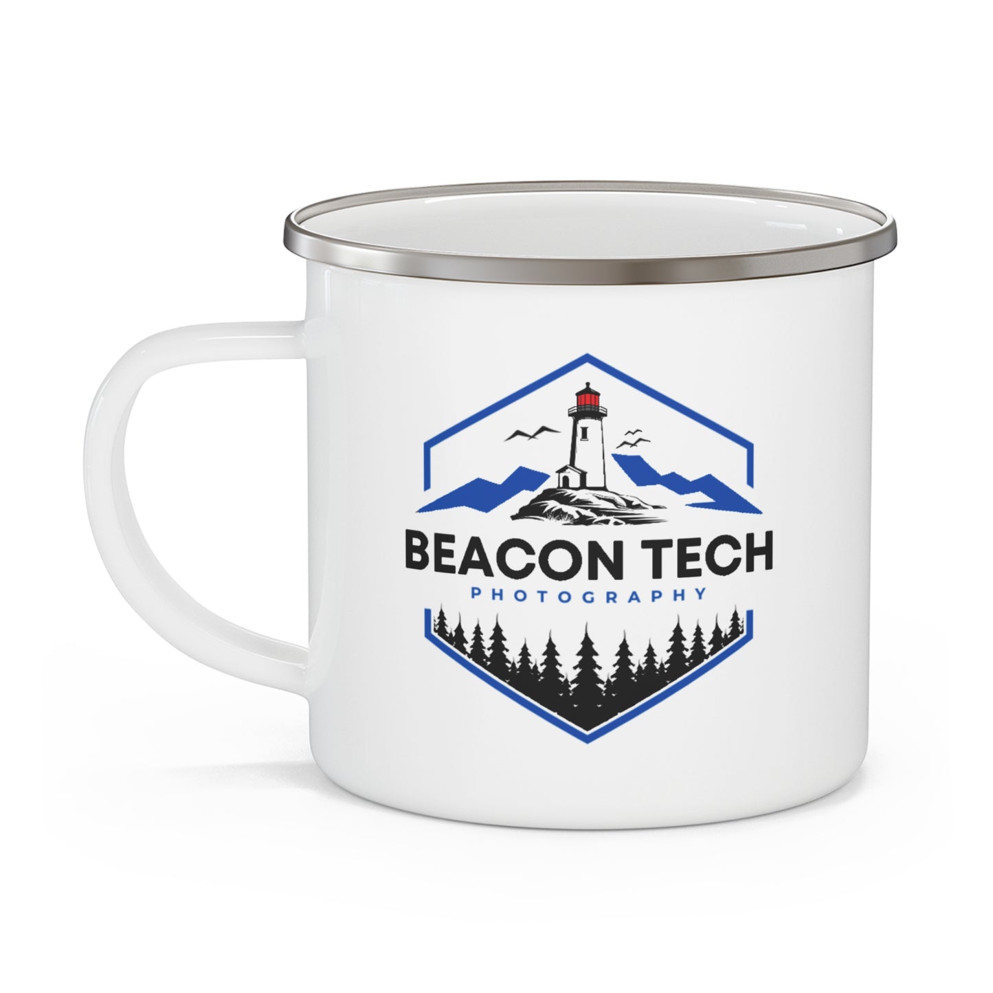 Enamel Camping Mug - Beacon Tech Photography Coffee Mug