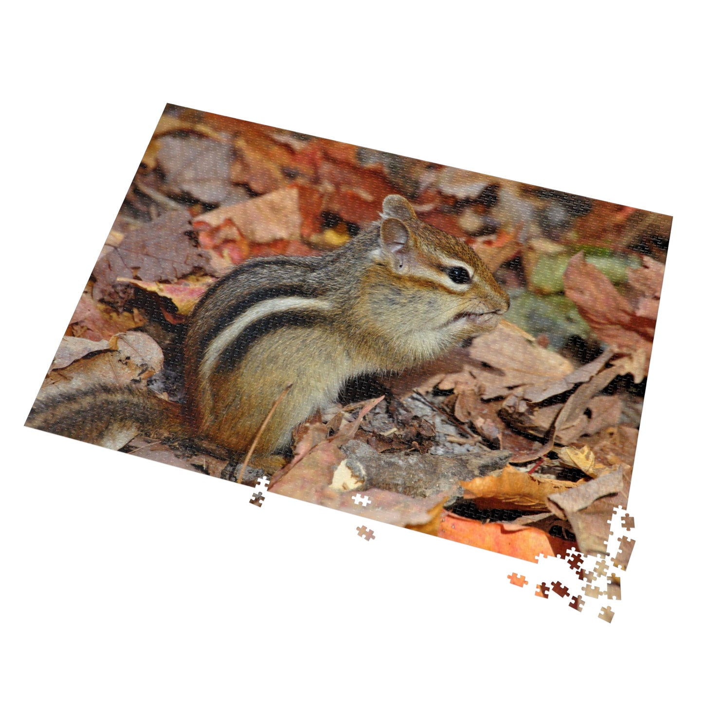 Charming Chipmunk Chaos, Jigsaw Puzzle, Chipmunk Design