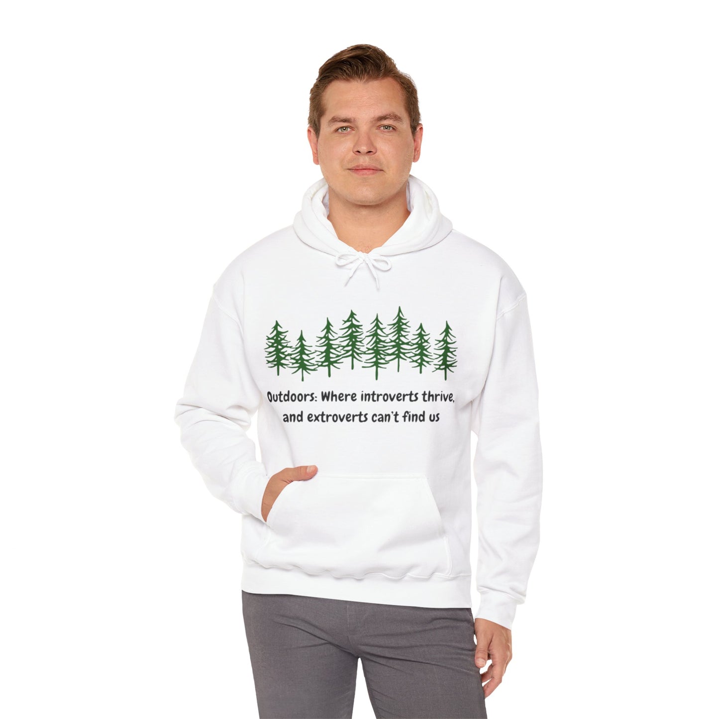 Silent Hikes & Subtle Vibes Hoodie, Unisex Heavy Blend™ Hooded Sweatshirt