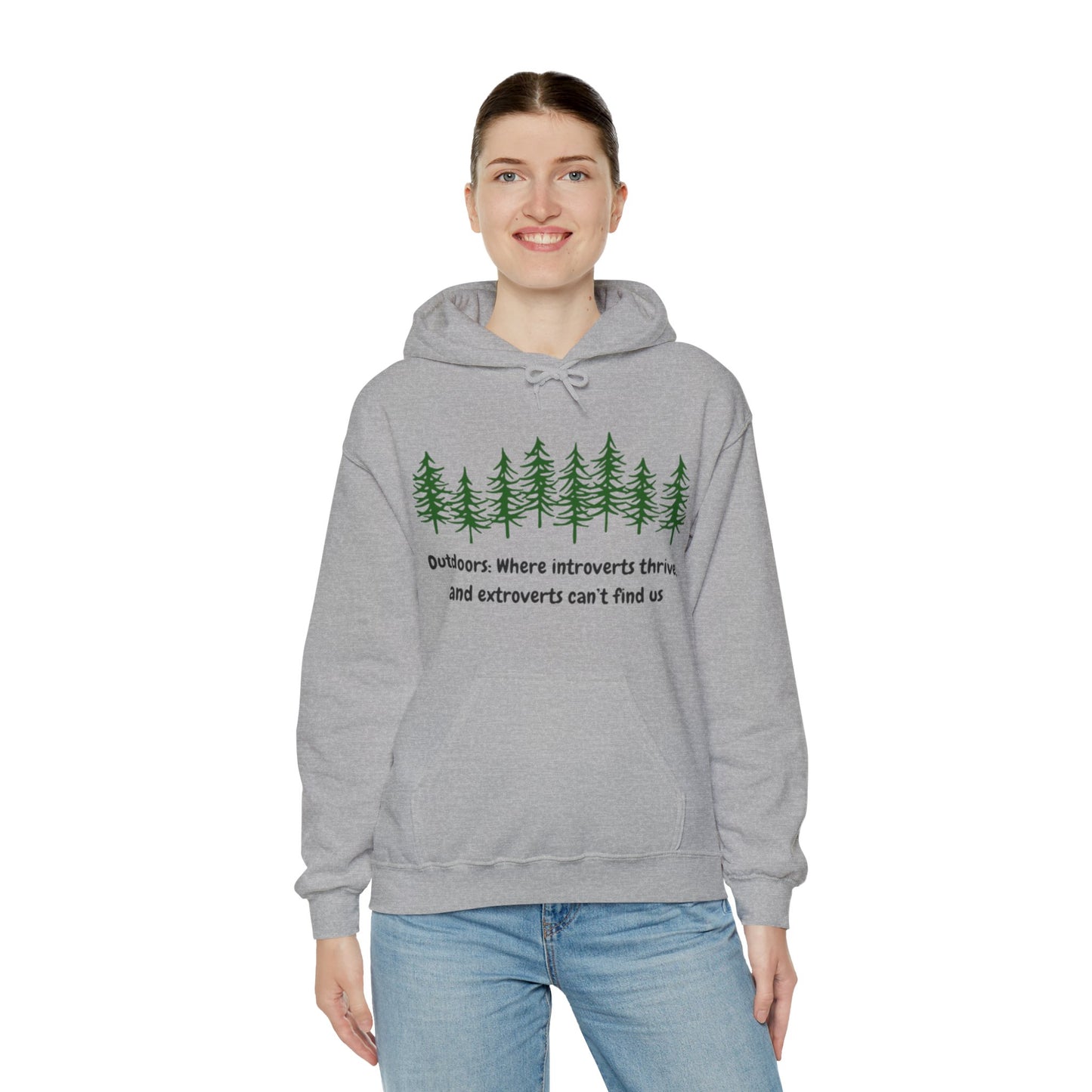 Silent Hikes & Subtle Vibes Hoodie, Unisex Heavy Blend™ Hooded Sweatshirt