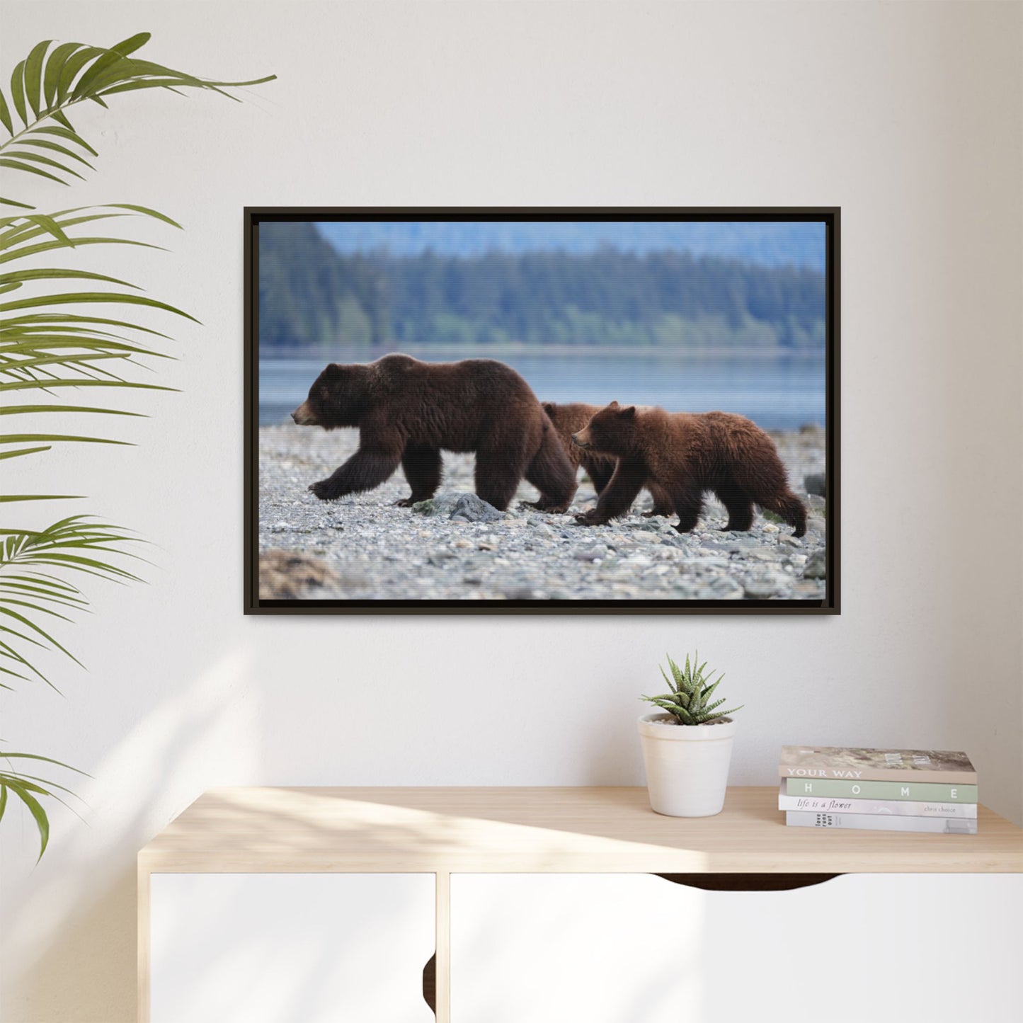 Mother Grizzly Bear & Cubs